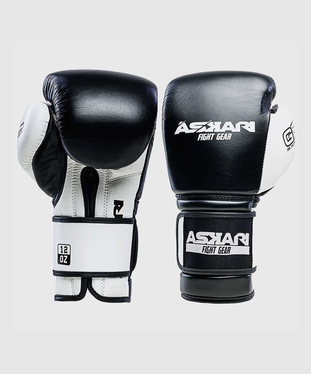 Askari Shockwave Boxhandschuhe - Schwarz/Weiß