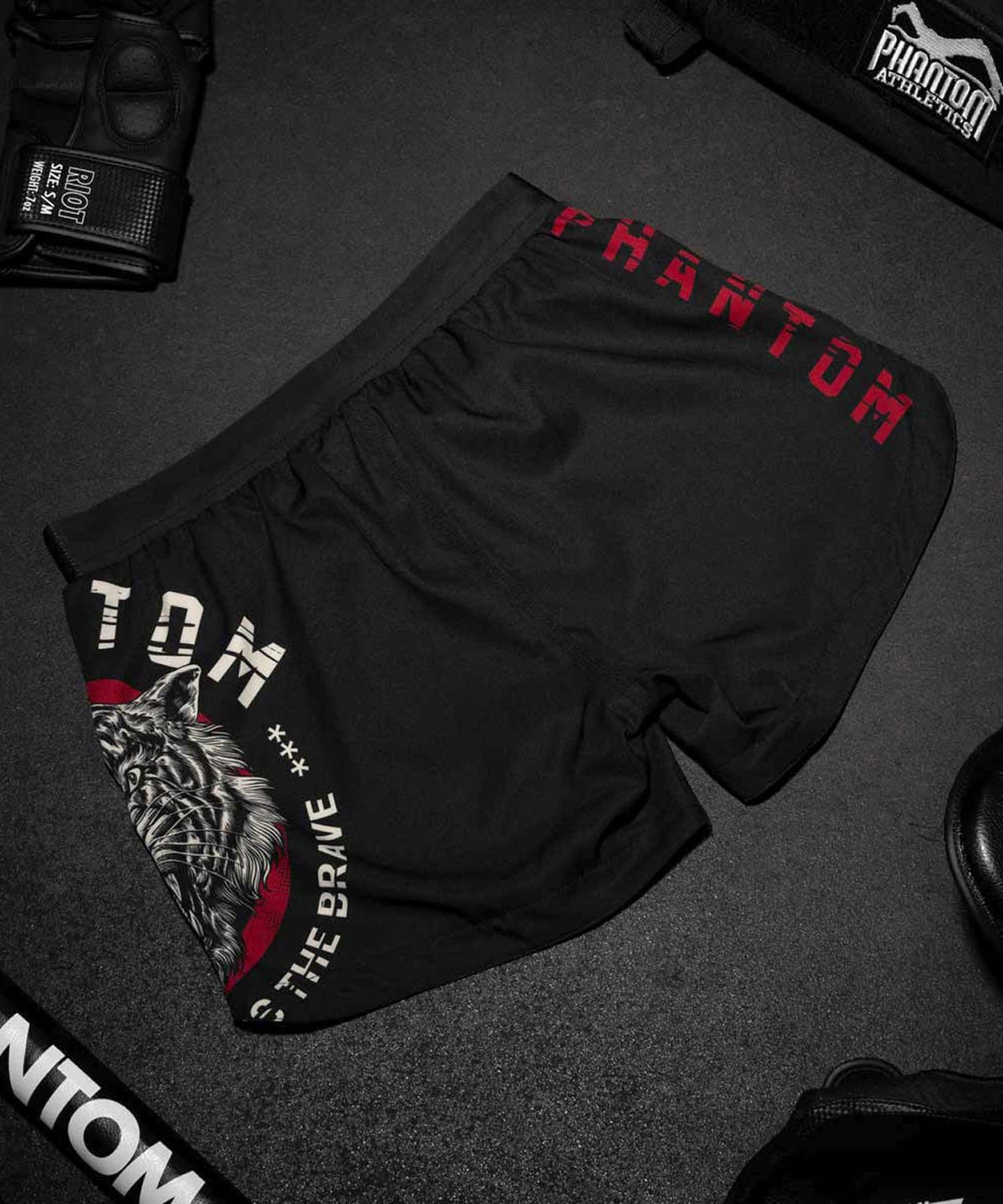 Short de MMA Phantom Athletics Fusion Tiger Unit - Noir