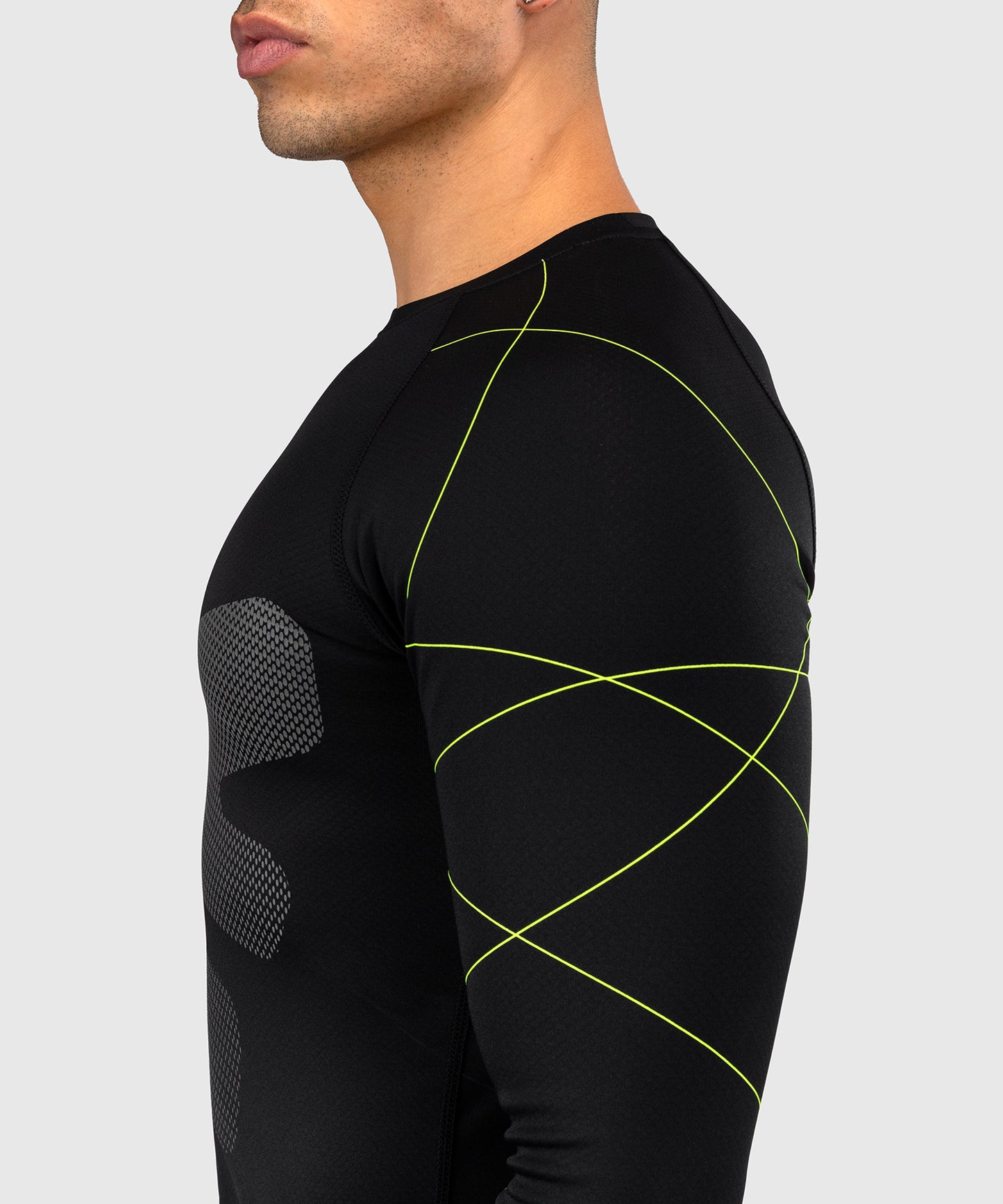 Rashguard Manches Longues Venum Training Camp 4.0 - Noir/Vert fluo