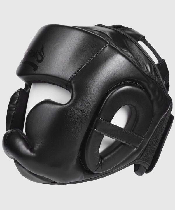 8 Weapons Unlimited Casco de Boxeo - Negro/Negro