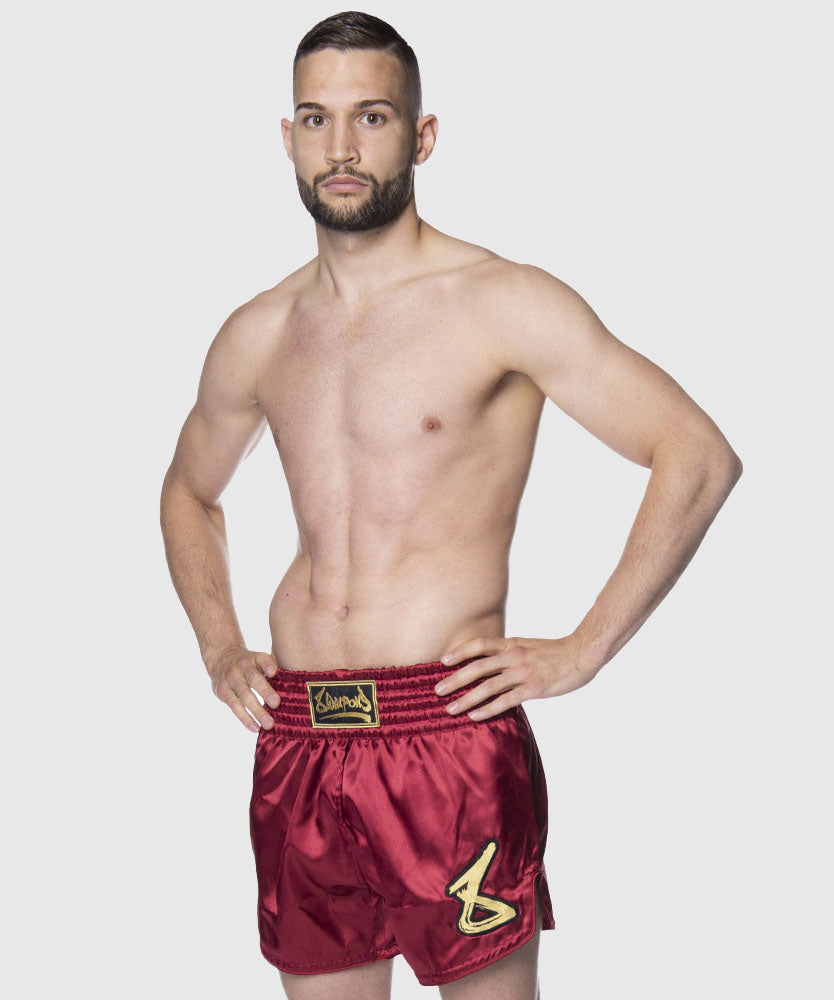 8 Weapons Strike Pantalones de Muay Thai - Marrón/Oro