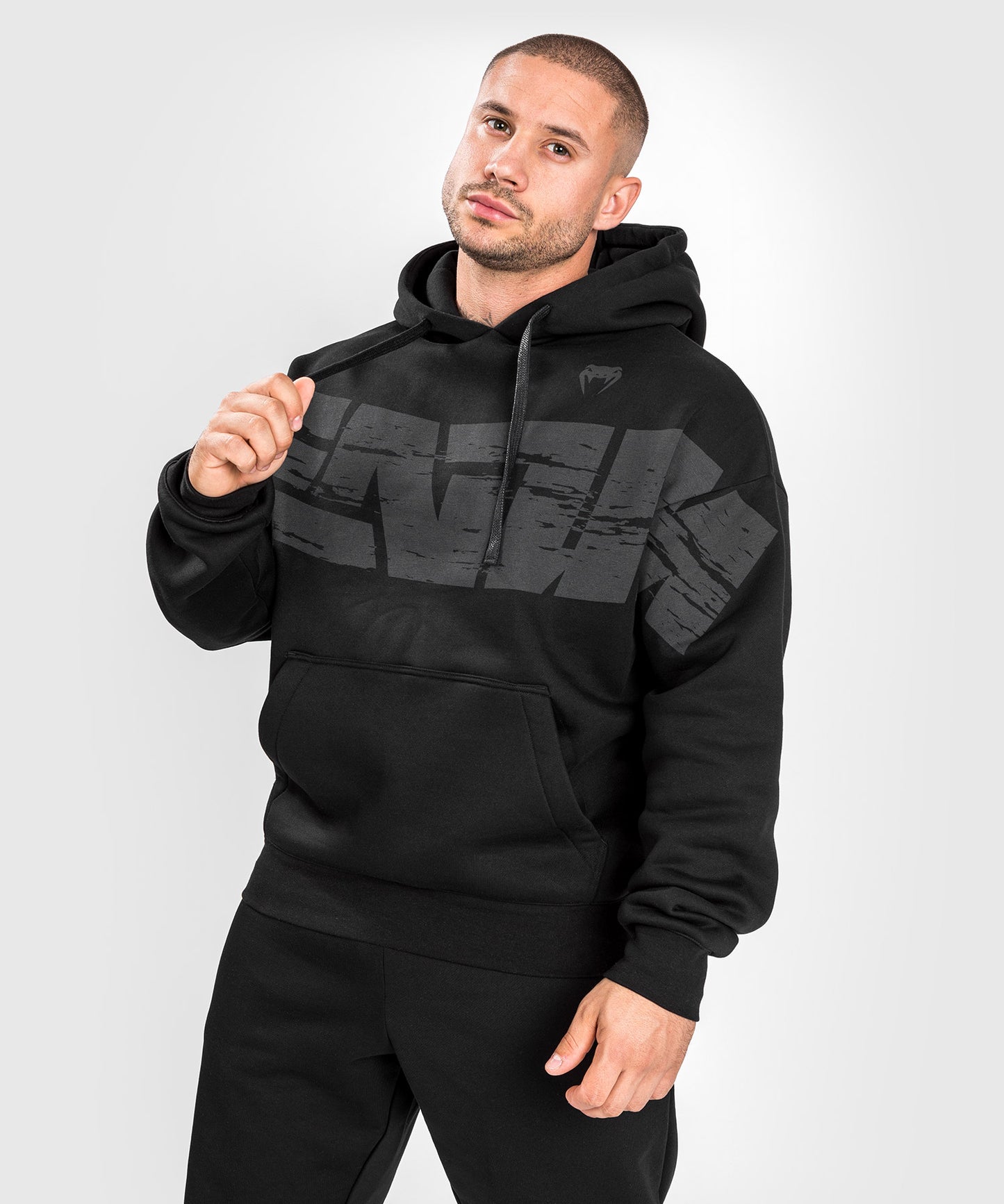 VENUM CONNECT XL SUDADERA CON CAPUCHA - OVERSIZE FIT - NEGRO