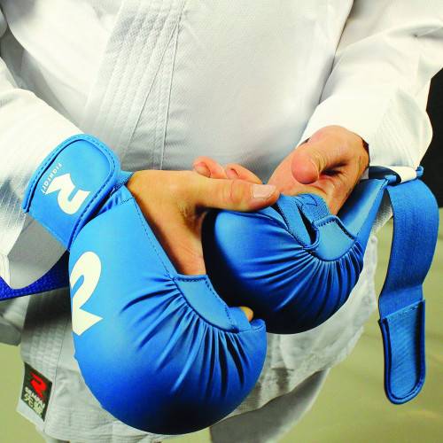 Fight Art Integral Training & Compétition Karatehandschuhe - Blau
