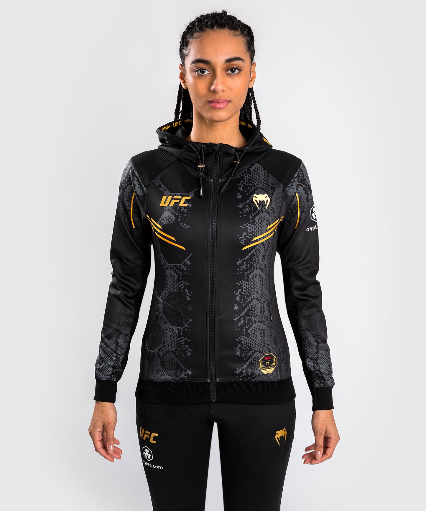 UFC Adrenaline by Venum Authentic Fight Night Women’s Walkout Hoodie - Champion