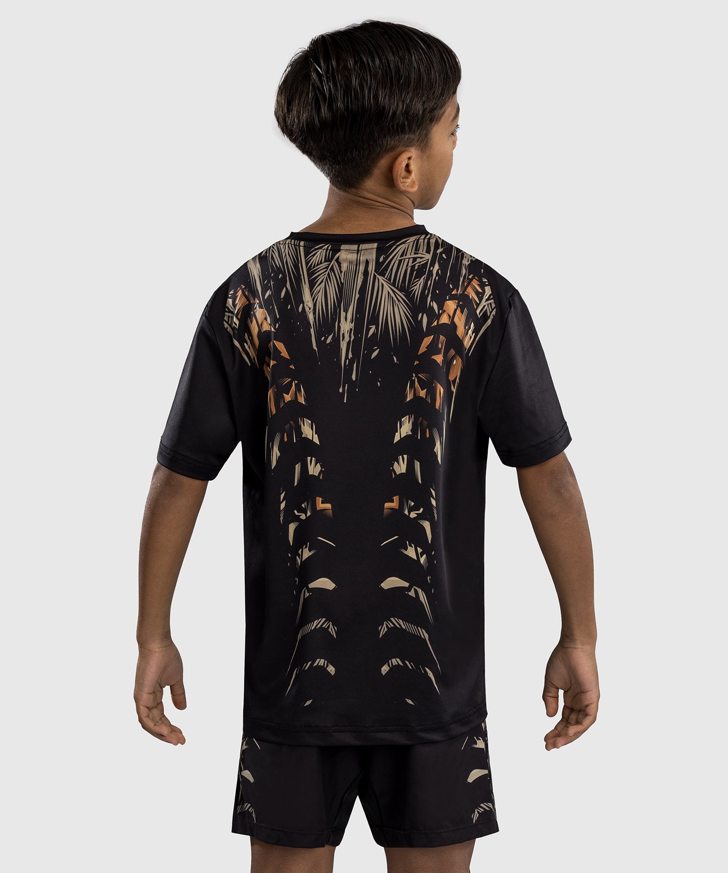 Venum Tiger Kinder Dry Tech T-Shirt - Schwarz/Neon Orange