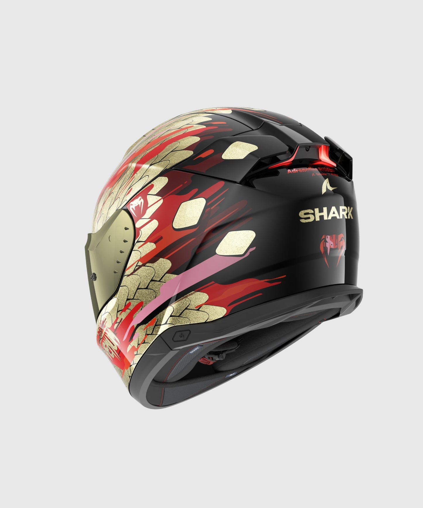 Venum x Shark Motorradhelm SKWAL i3 - Rot/Gold