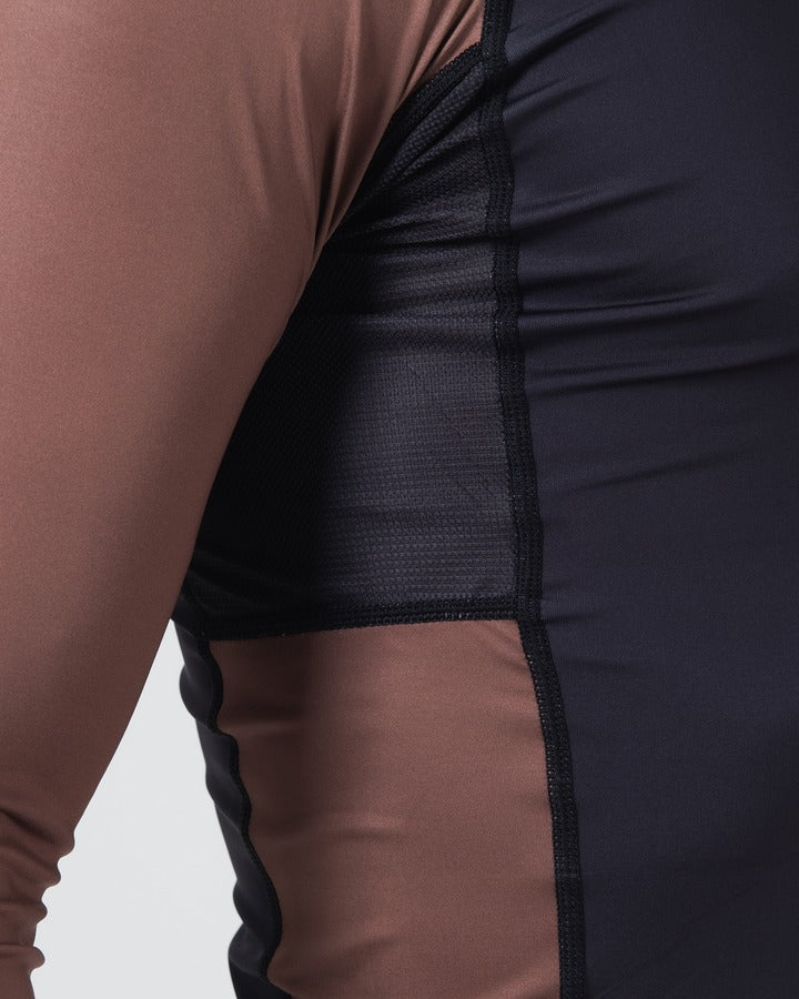 Kingz Ranked Performance V2 Langarm-Rashguard - Braun