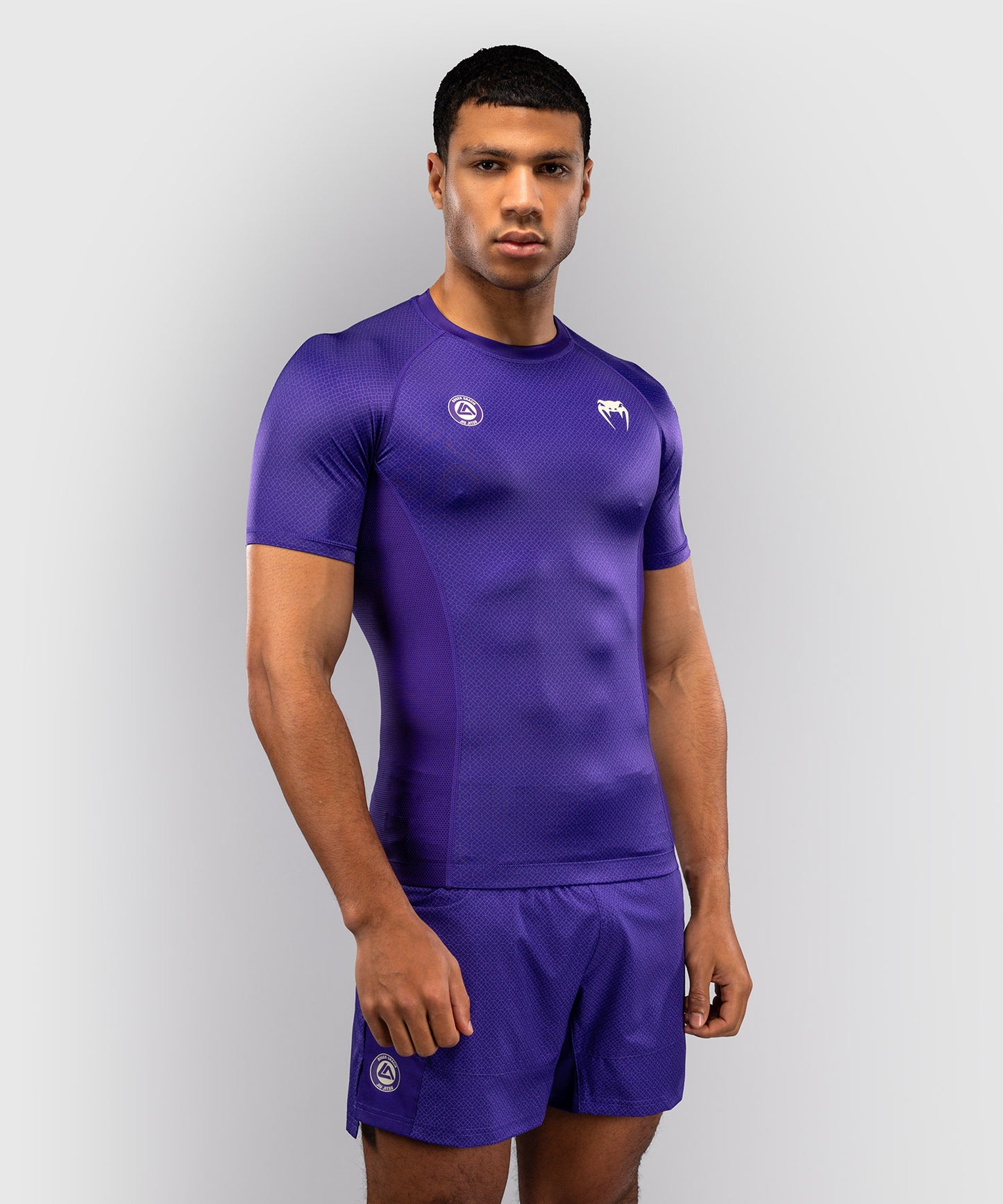 Venum x Roger Gracie Academy Rashguard a Maniche Corte - Viola