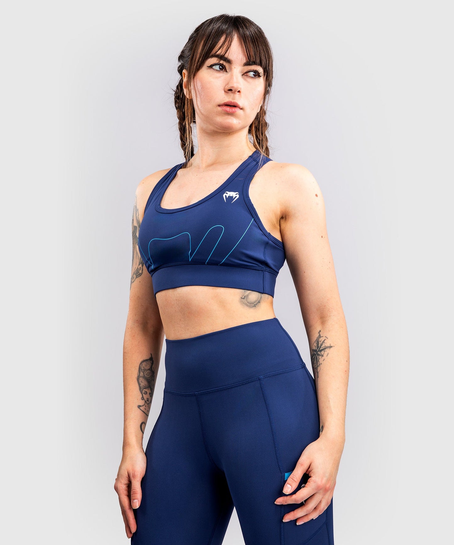 Brassière de Sport Venum x Top Rank Original pour Femmes - Bleu Marine