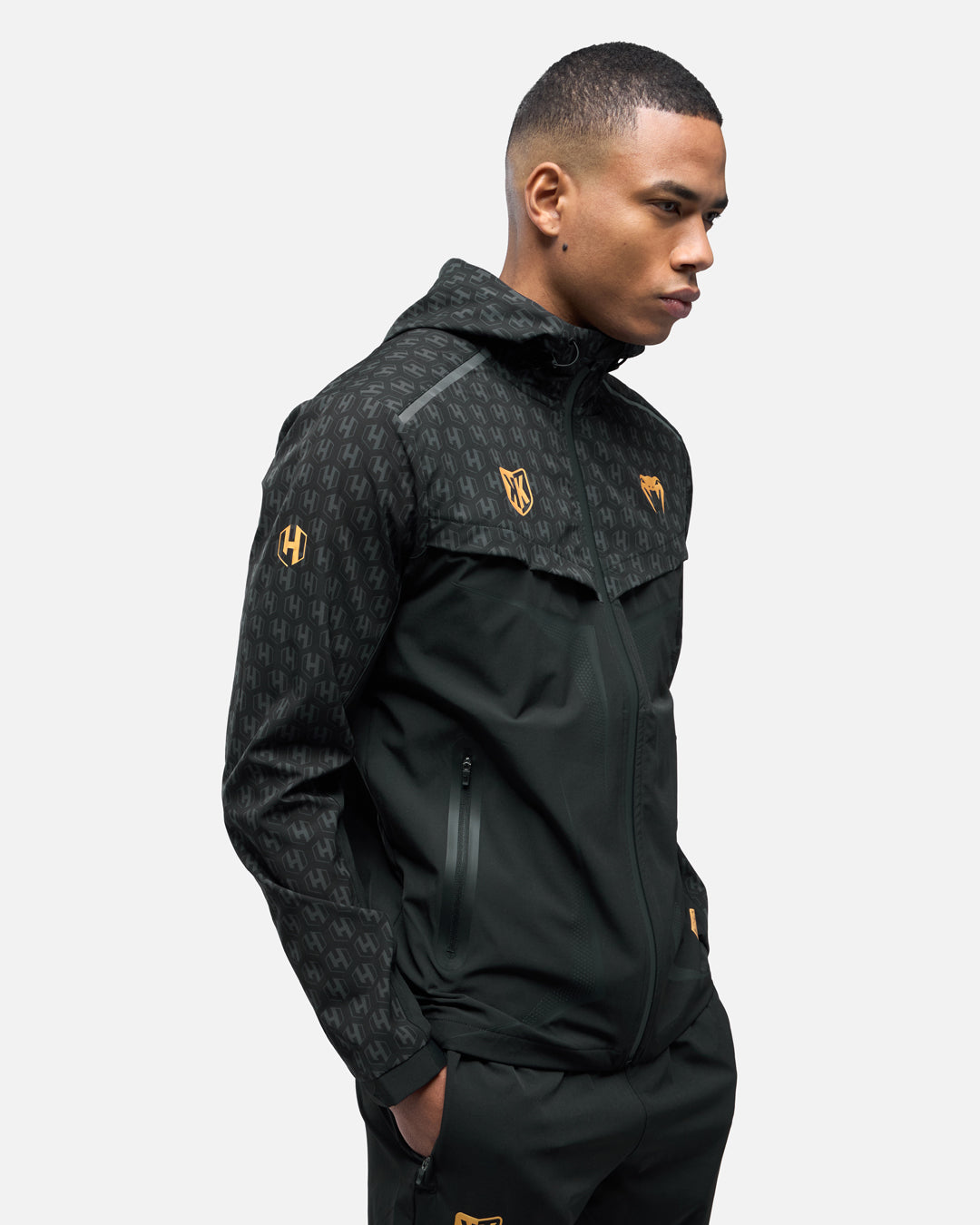 FK x Venum Hexagone MMA Chándal Chándal completo (chaqueta + pantalón) - Negro/Oro