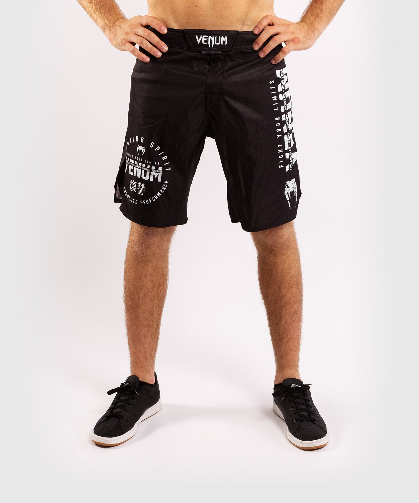 Pantalones MMA Venum Signature - Negro/Blanco