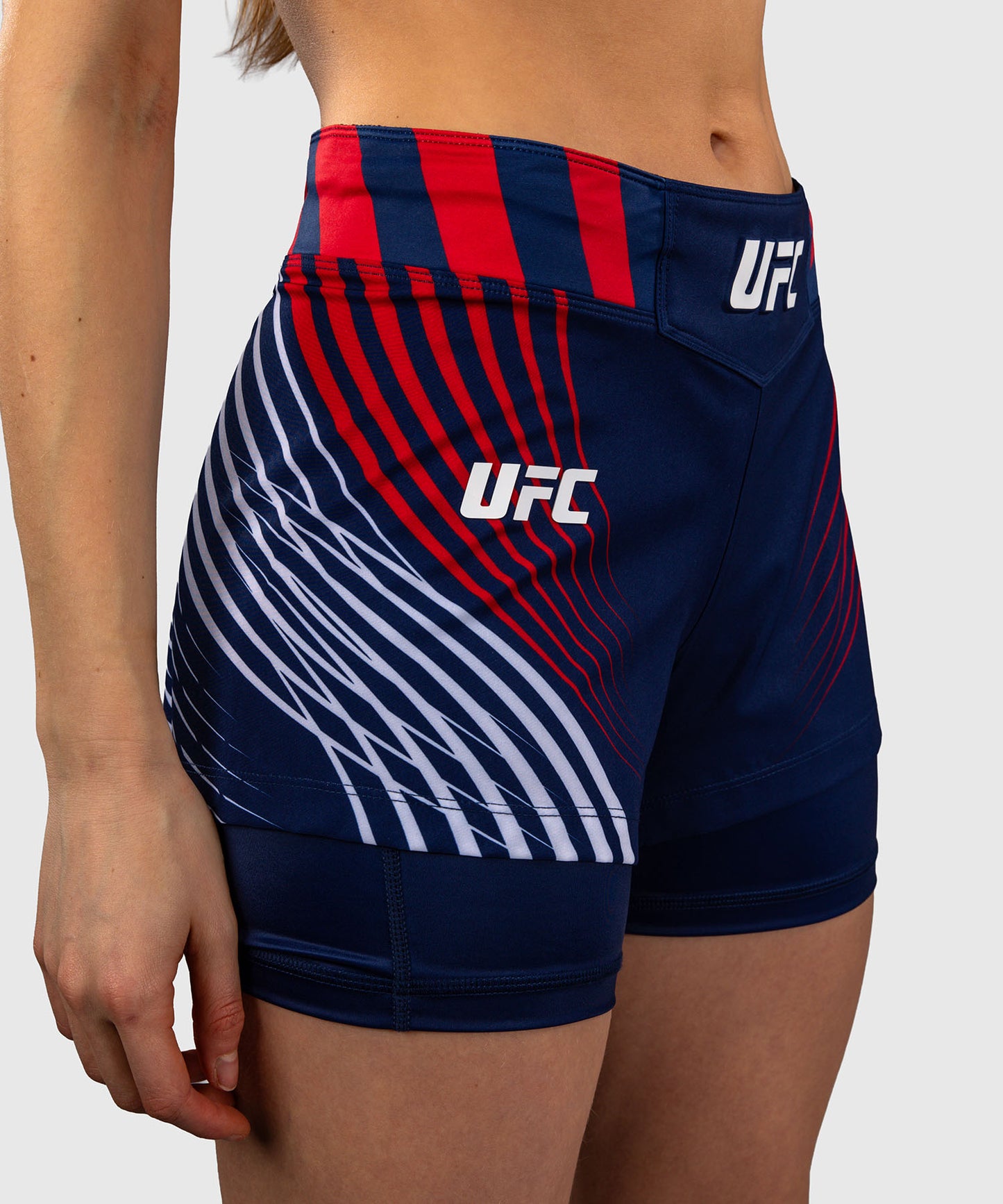 Women's Official UFC Freedom 250 by Venum Blue Authentic Fight Night Fight Short