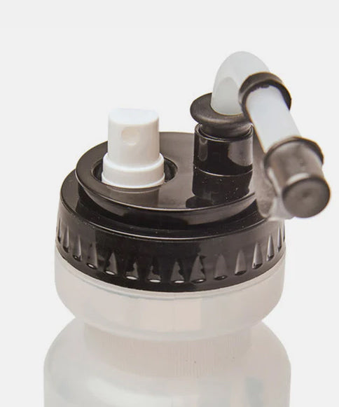 Leone 1947 mit Sprühfunktion 500ml Trinkflasche - Transparent