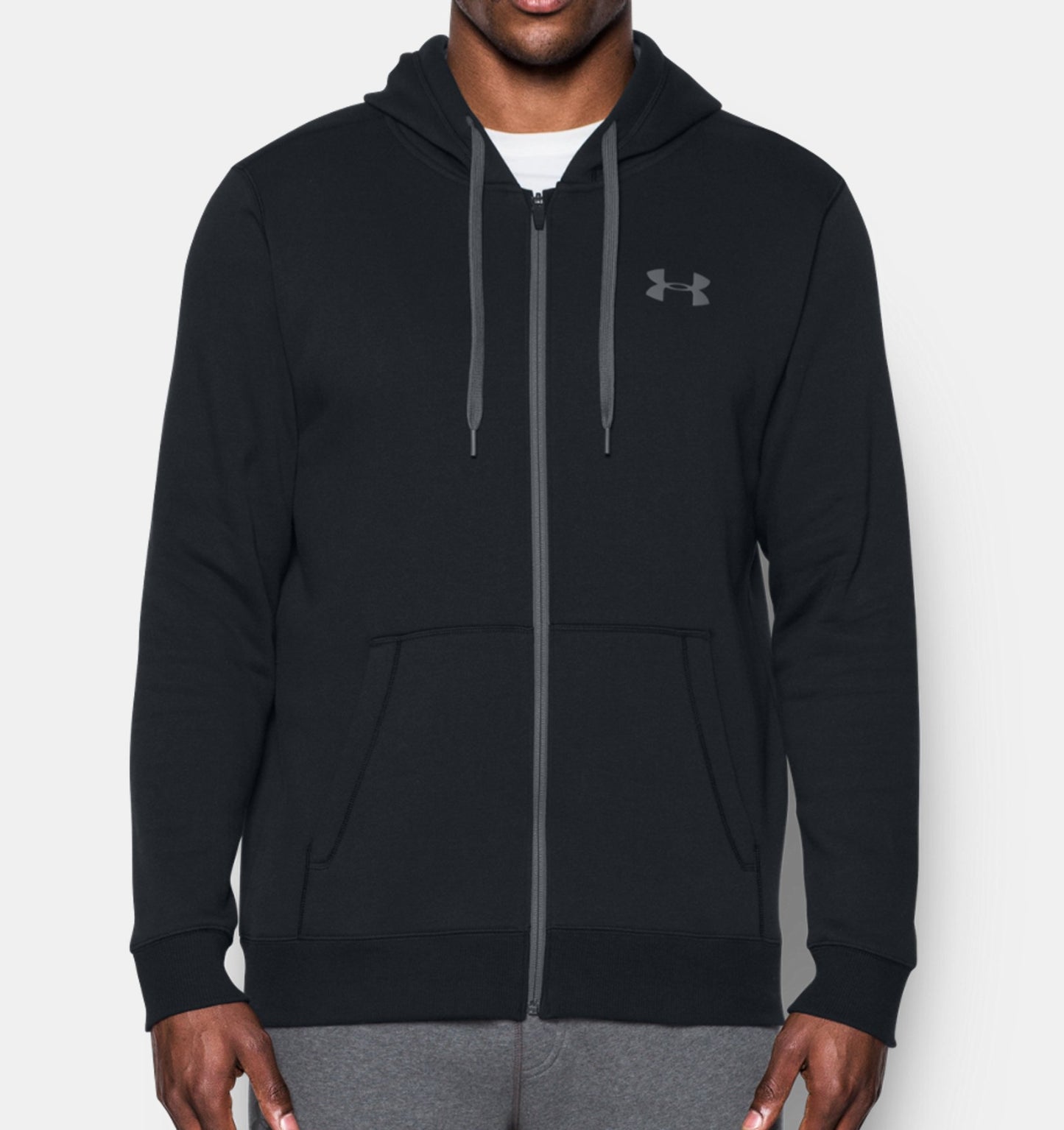 Under Armour Rival Fitted Kapuzenpullover – Schwarz
