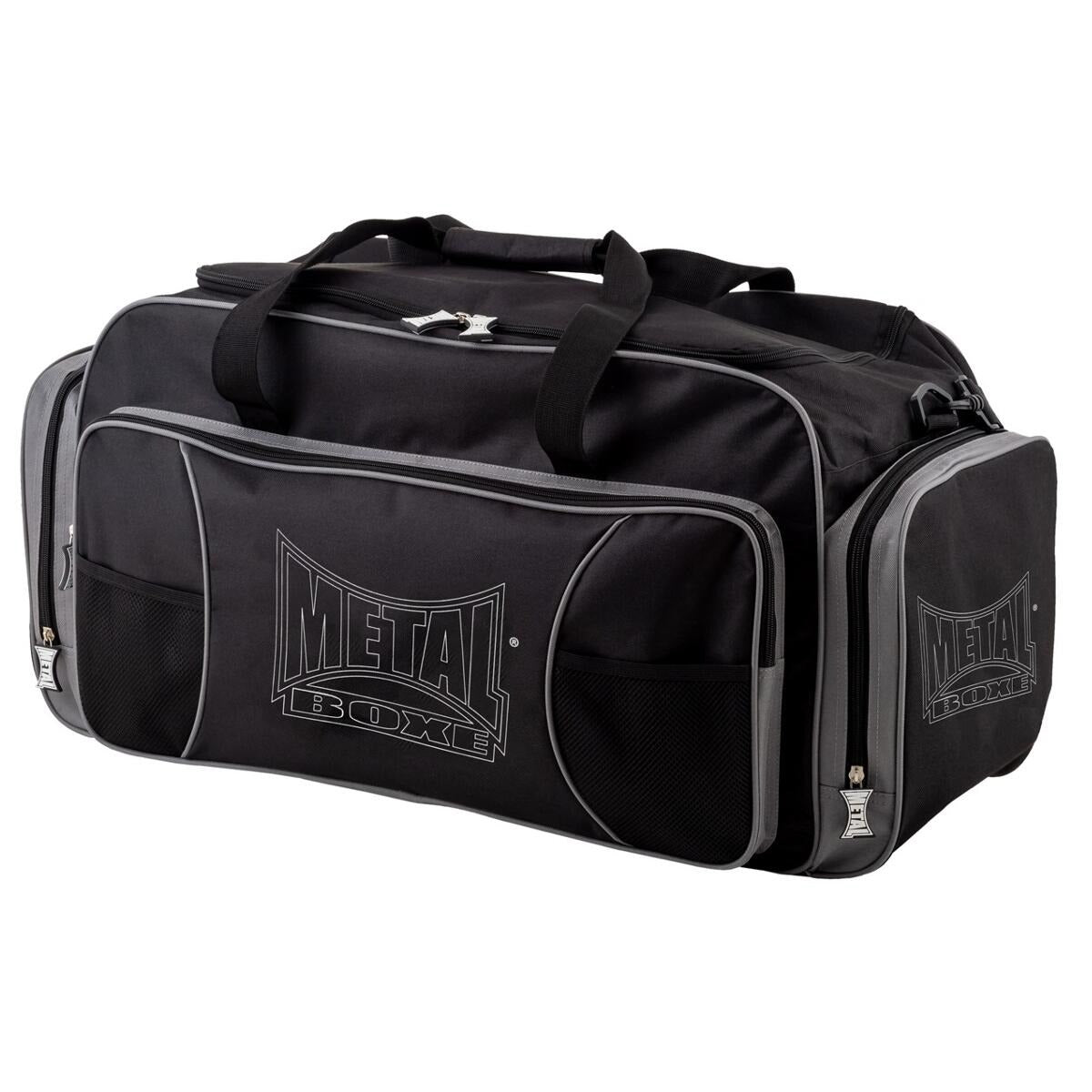 Metal Boxe Sporttasche XXL – Schwarz/Grau