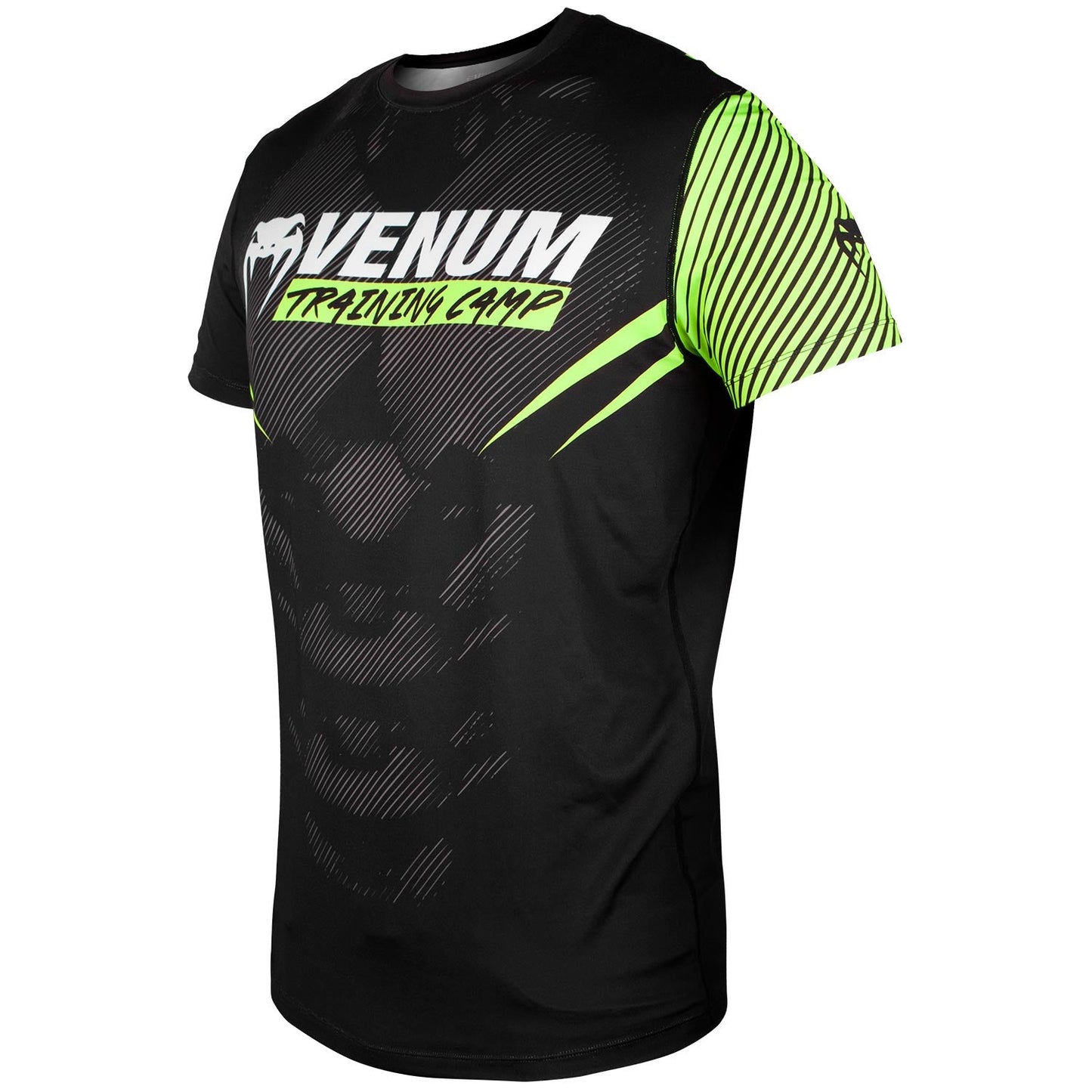Dry Tech Venum Training Camp 2.0 T-shirt - Black/Fluorescent yellow - Exclusive