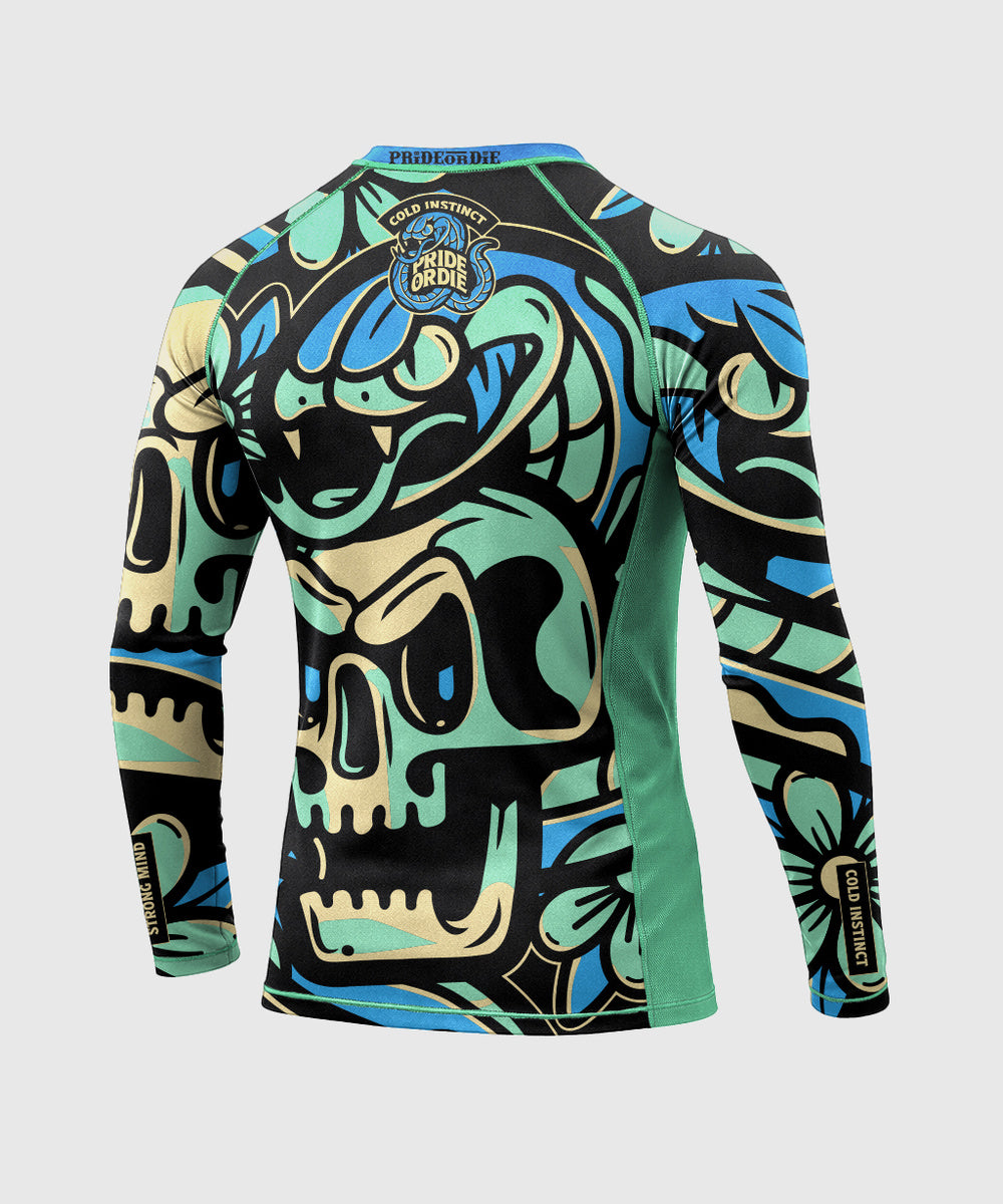 Pride Or Die Cold Instinct Rashguard de Manga Larga - Azul