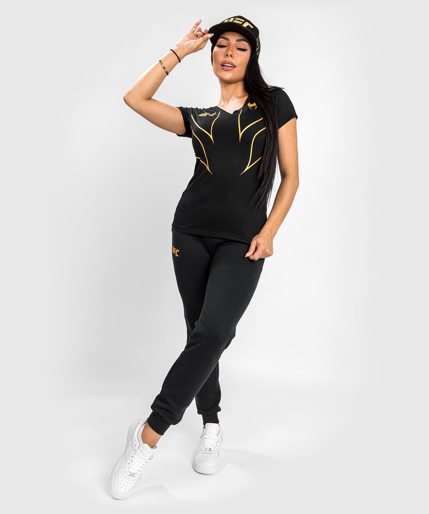 T-shirt Femme UFC Venum Fight Night 2.0 Replica - Champion