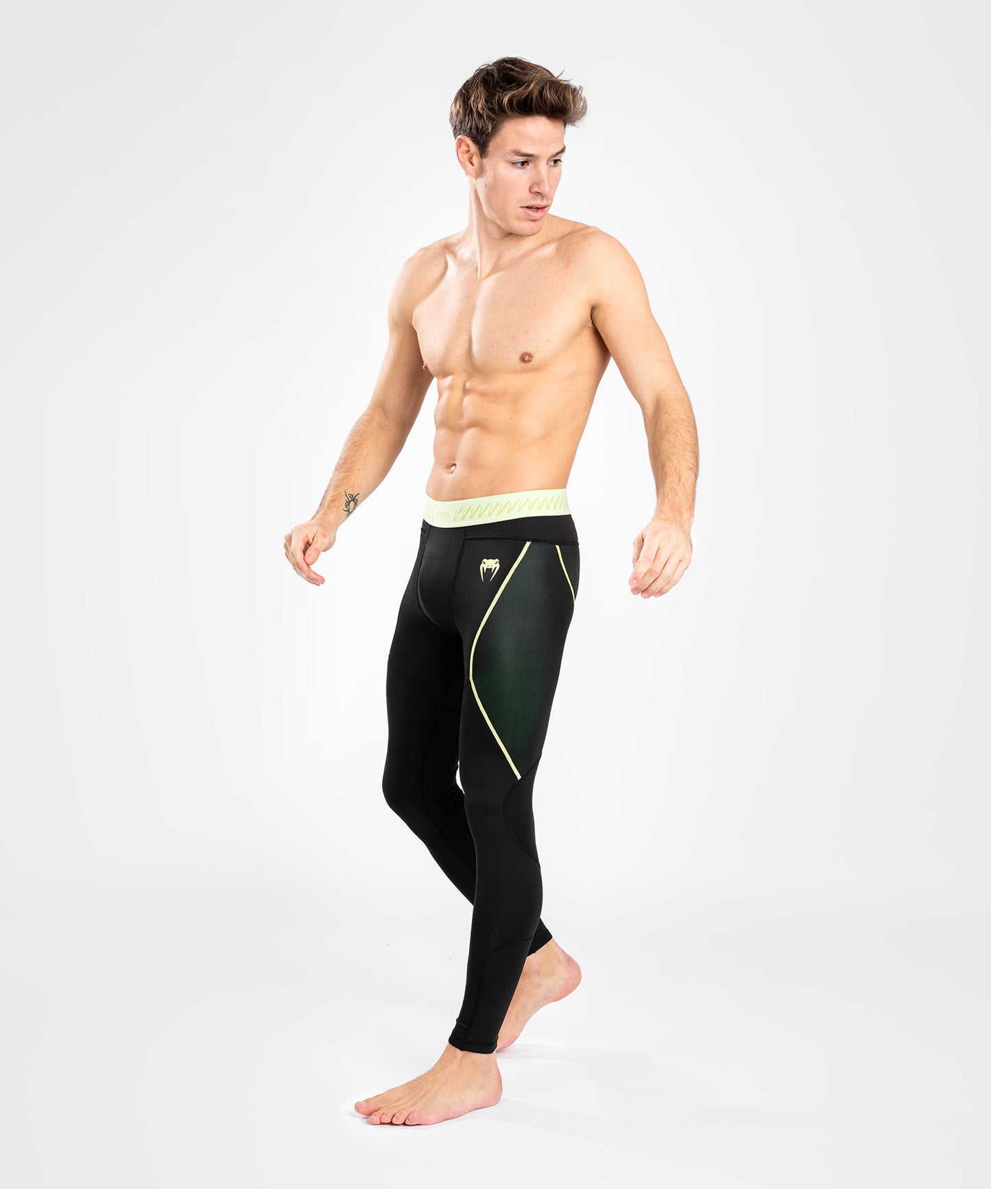 Pantalon de compression pour Hommes Venum Fusion 2.0 - Noir/Jaune