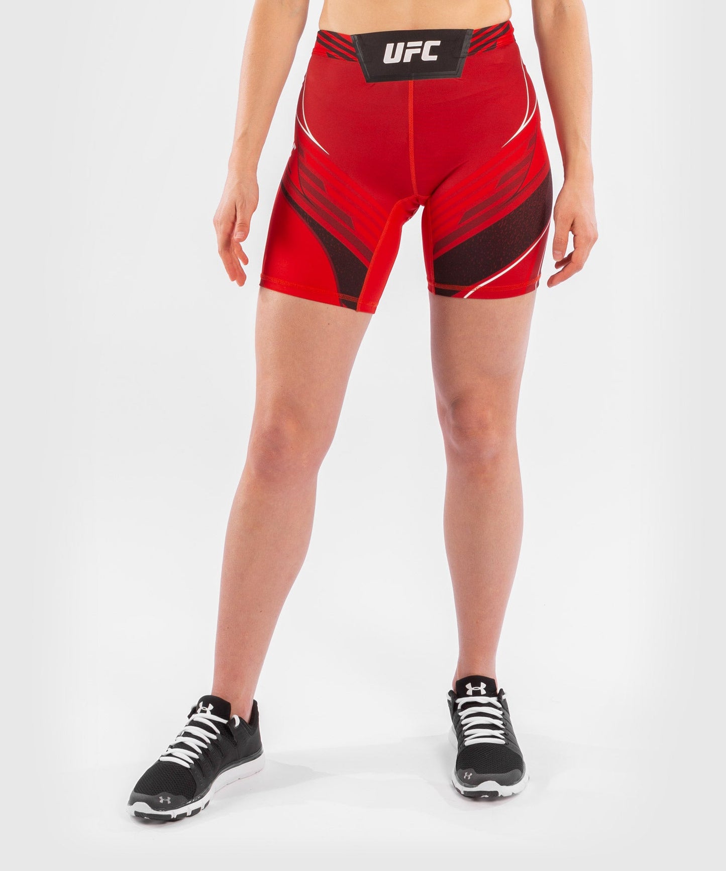 Women's UFC Venum Authentic Fight Night Compression Short - Long Cut - Red