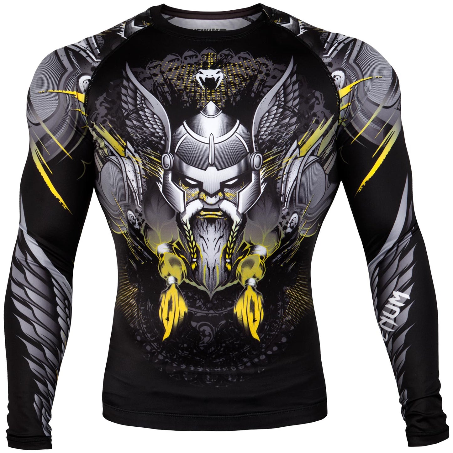 Venum Viking 2.0 Rashguard - Langarm - Schwarz/Gelb