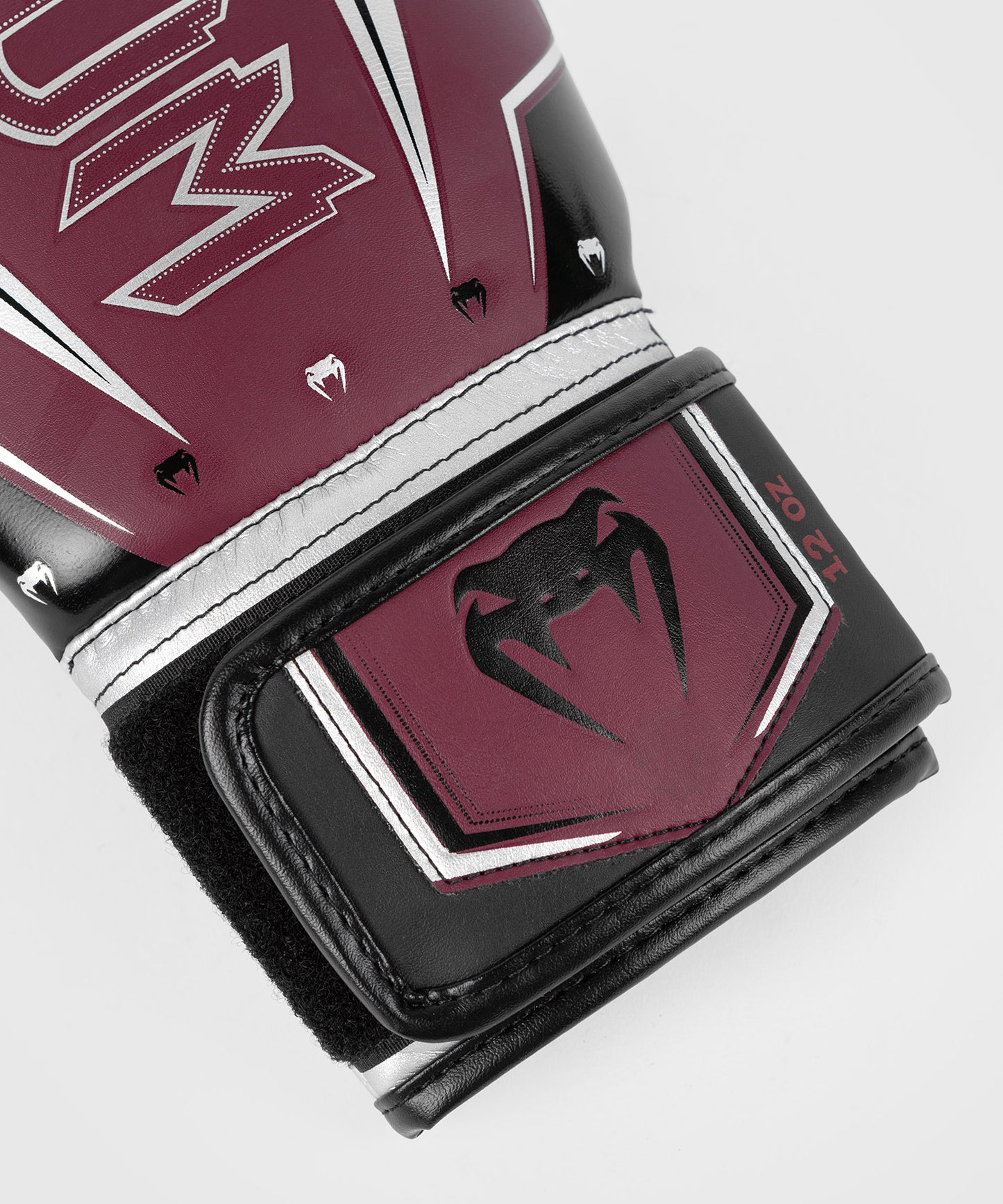 Venum Elite Evo Boxhandschuhe - Burgund/Silber