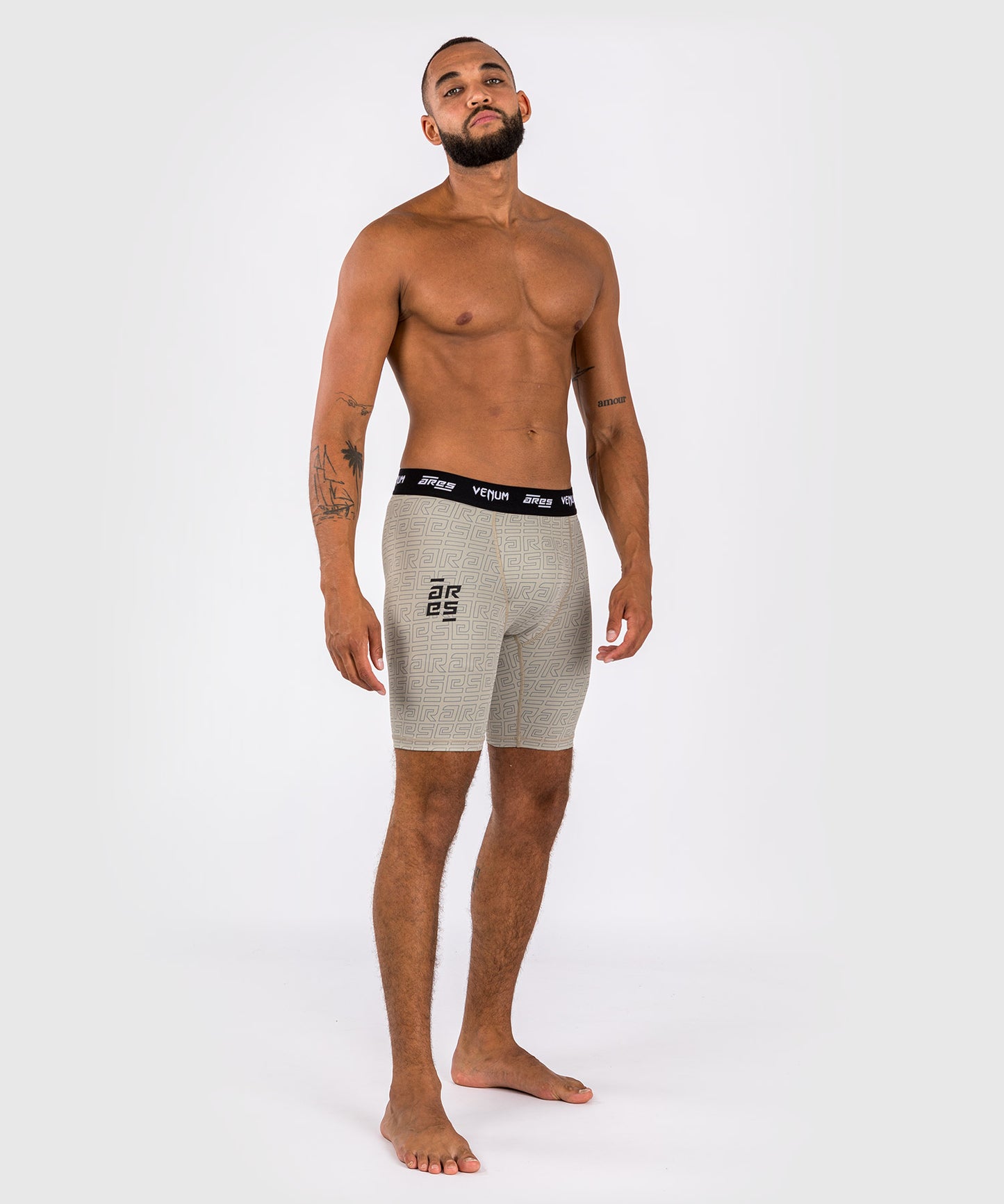 Short de Compression Vale Tudo Venum x Ares 2.0 - Sable