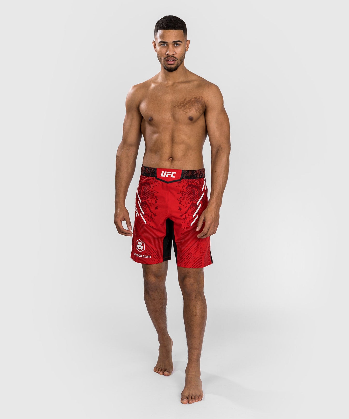 UFC Adrenaline by Venum Authentic Fight Night Herren Lang geschnittene Kampfshorts - Rot