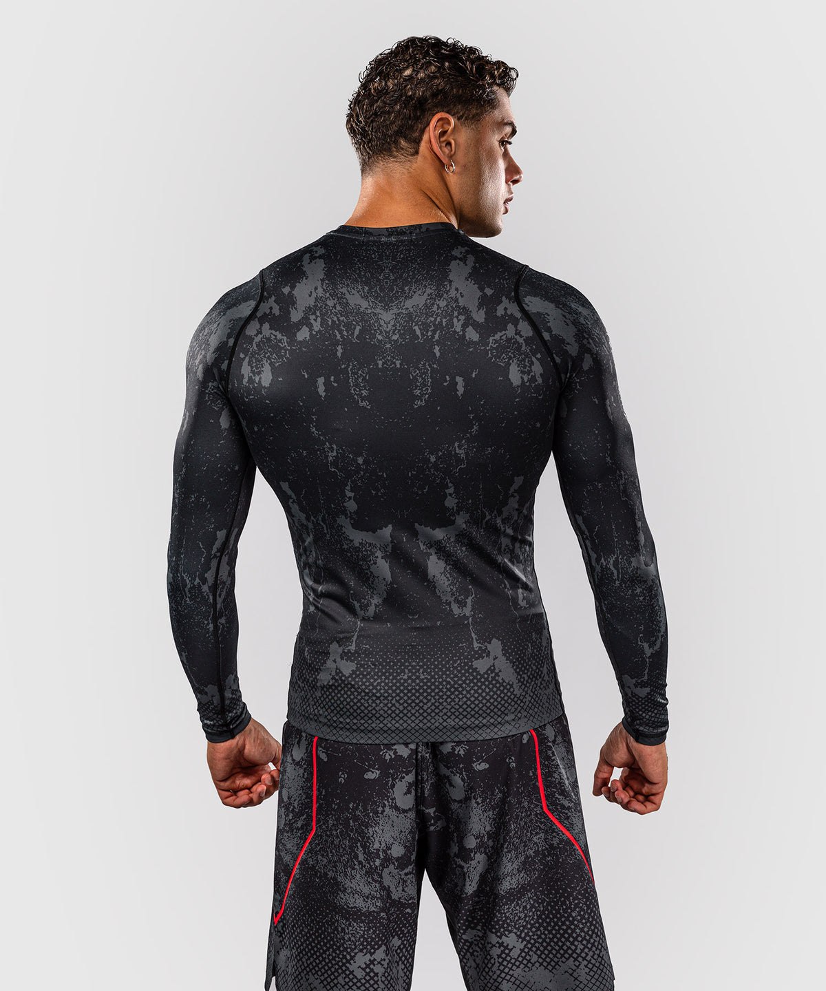 Venum x Batman Langarm-Rashguard - Schwarz/Grau/Rot