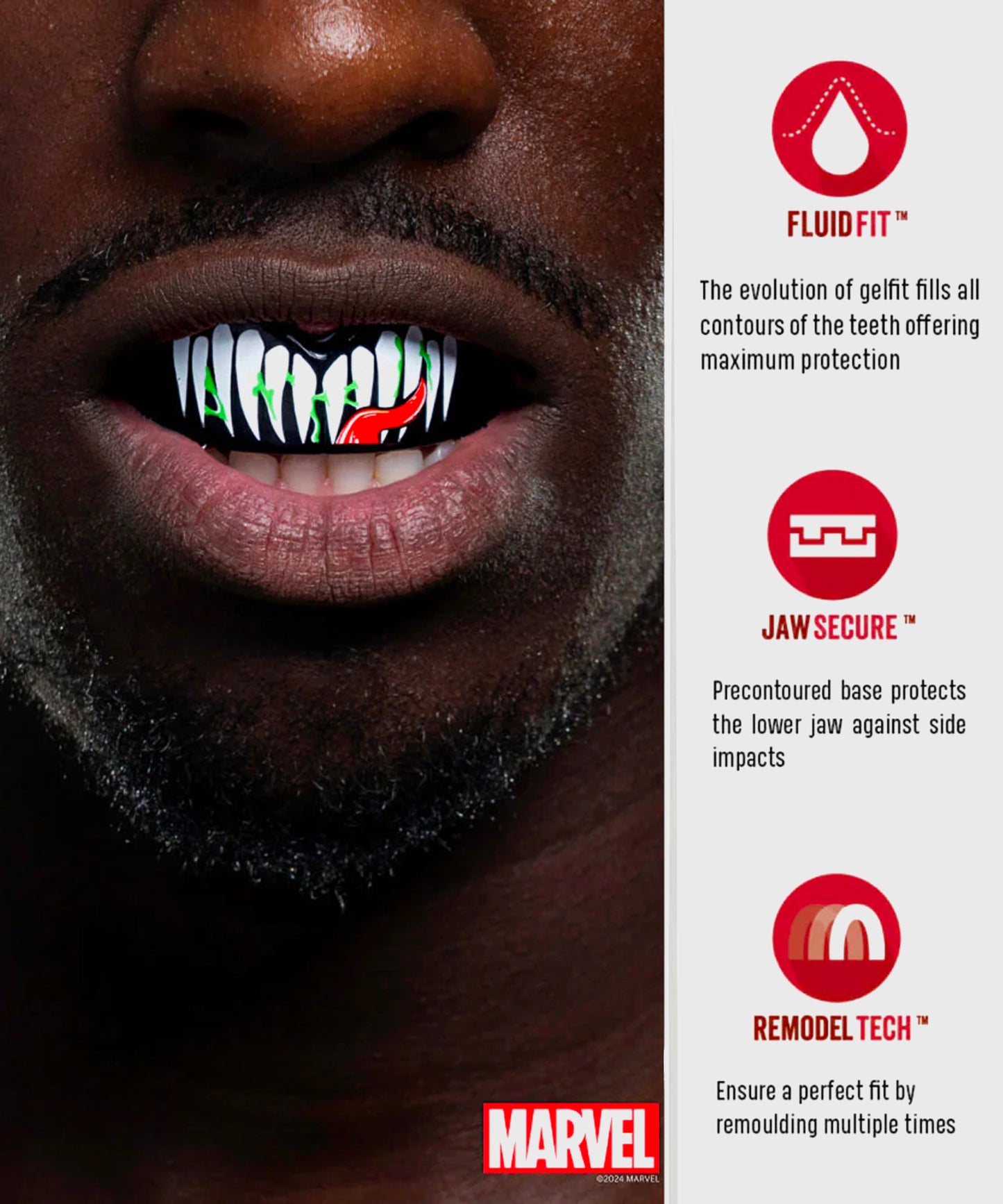 Safejawz Marvel - Venom Paradenti - Nero