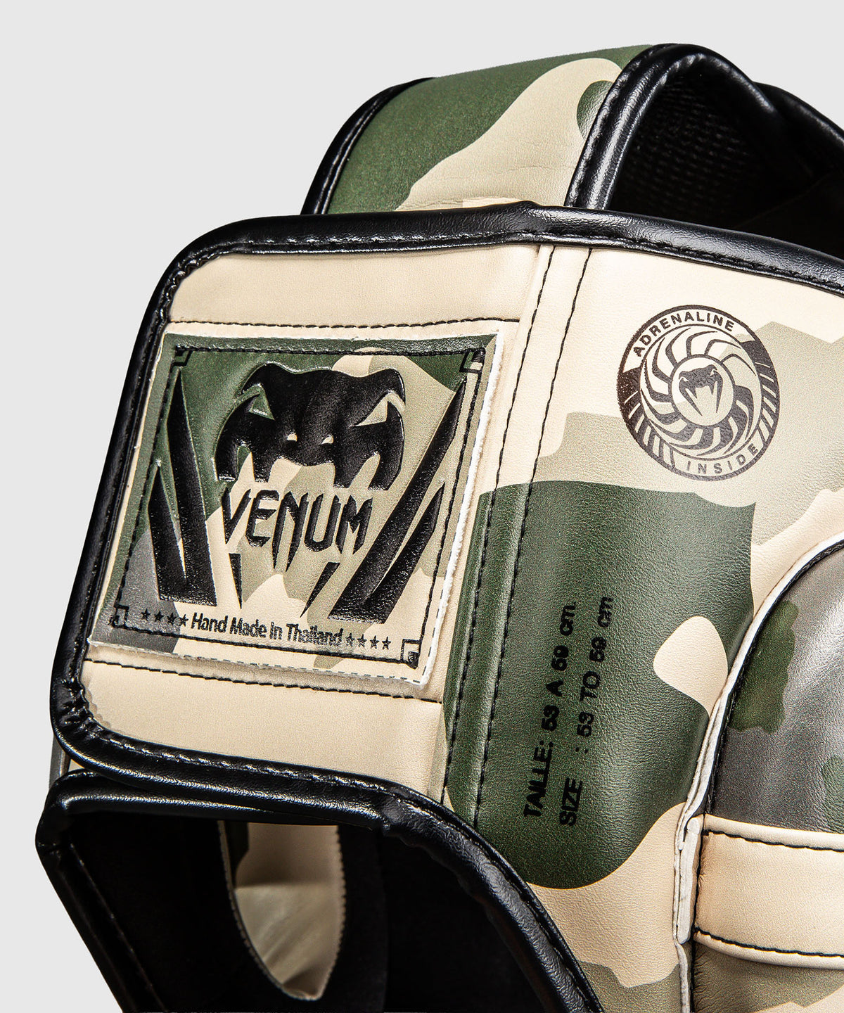 Venum Elite Camo Kopfschutz – Khaki/Cremeweiß