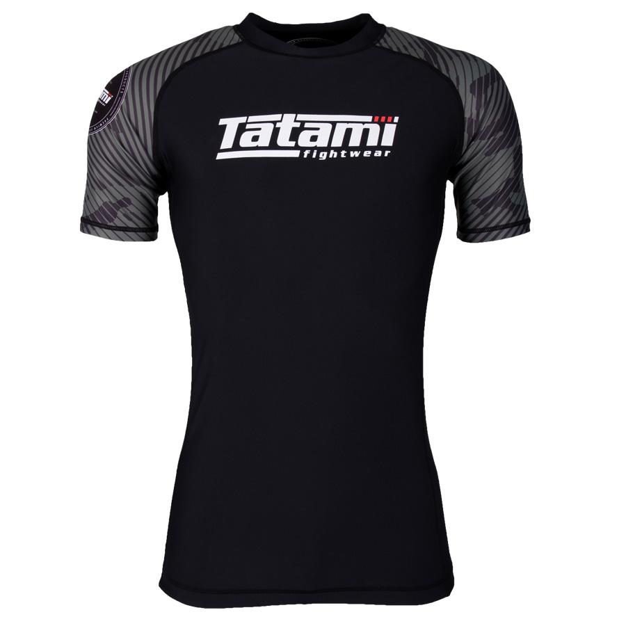 Tatami Rashguard de Manga Corta Renegade Green Camo - Negro