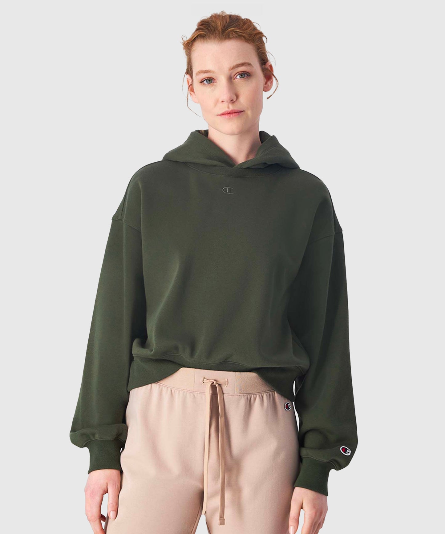 Sweat À Capuche Champion Femme Hooded - Kaki