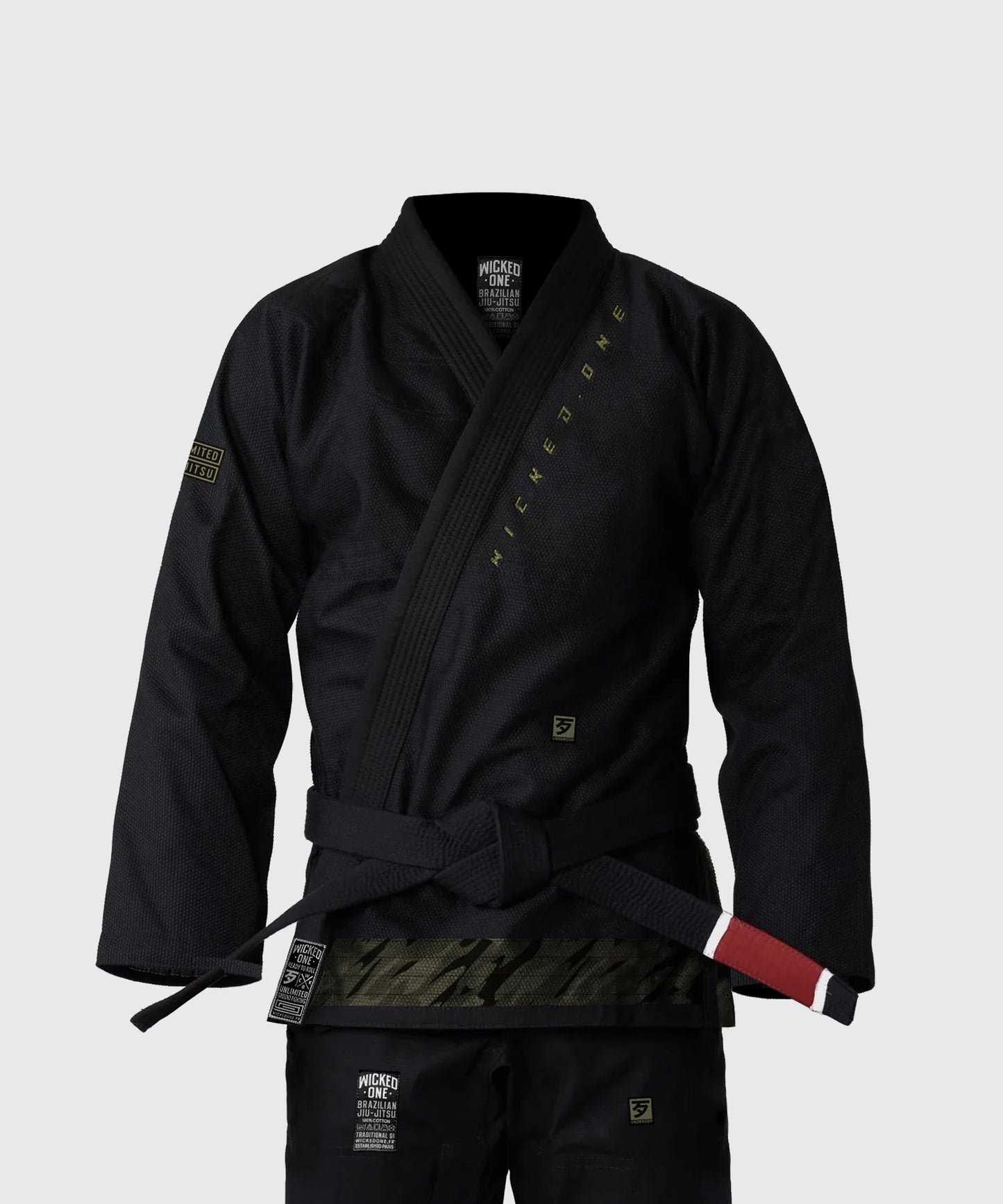 Wicked One Rush BJJ Gi - Schwarz