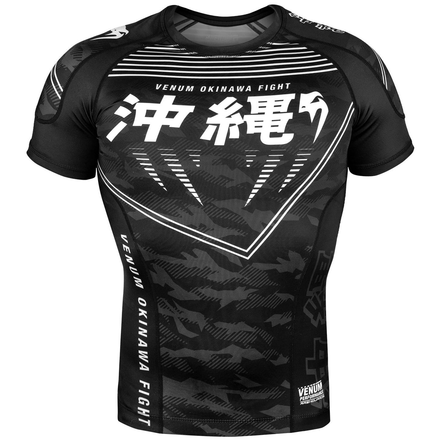 Rashguard Venum Okinawa 2.0 - Manches courtes - Noir/Blanc