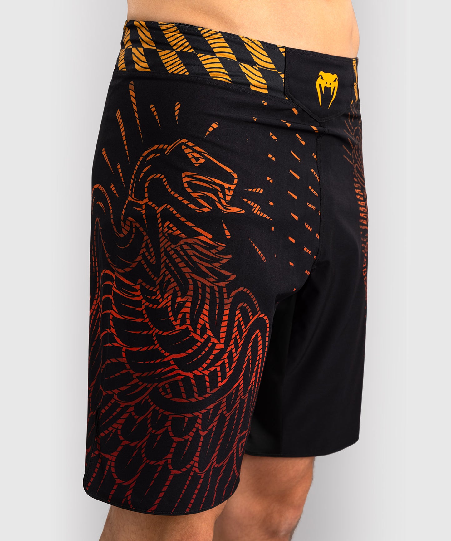 Short de Combat Venum Quetzal Fury - Noir/Rouge Fury/Mandarine
