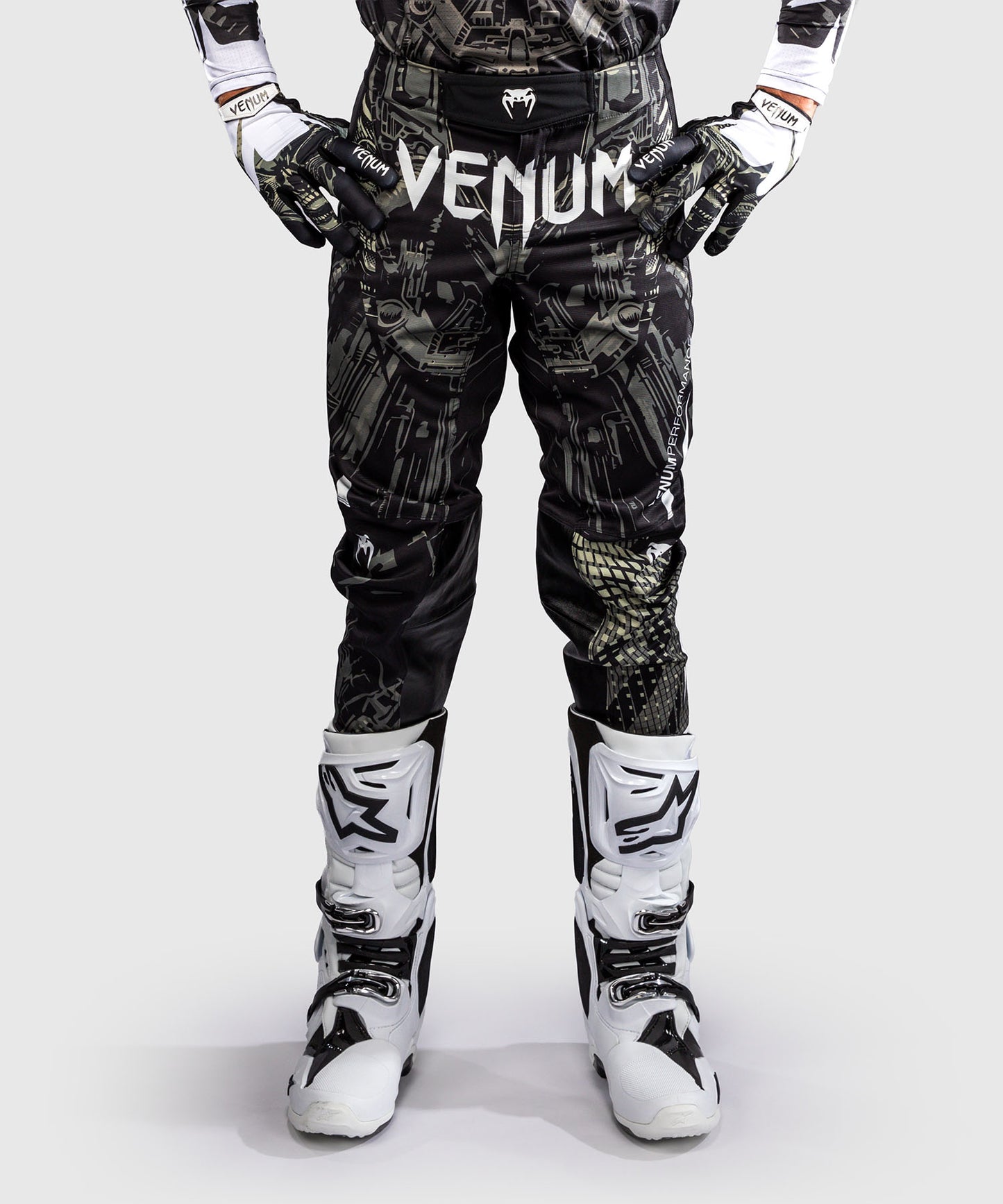 Venum MX Elite Alien Pantalón de Motocross - Negro/Arena