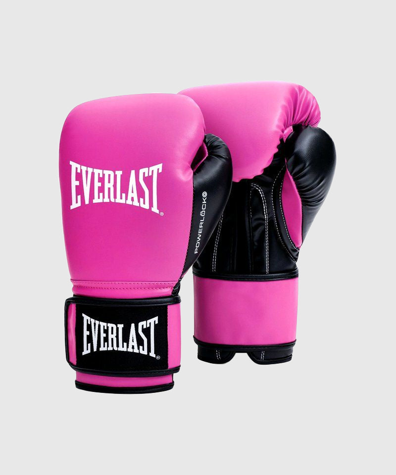 Everlast Powerlock OG Training Guantes de Boxeo - Rosa/Negro
