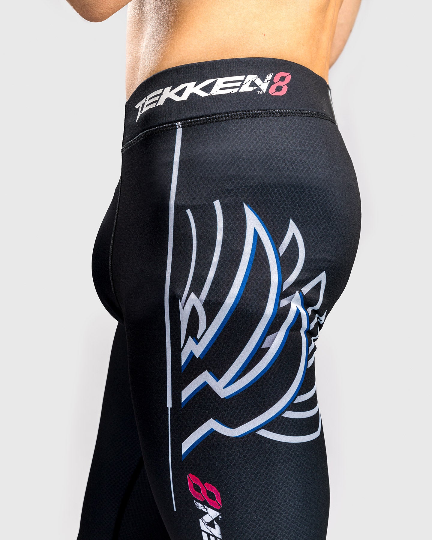 Pantalon de compression Venum x TEKKEN 8 - Jin Kazama - Bleu/Noir/Blanc