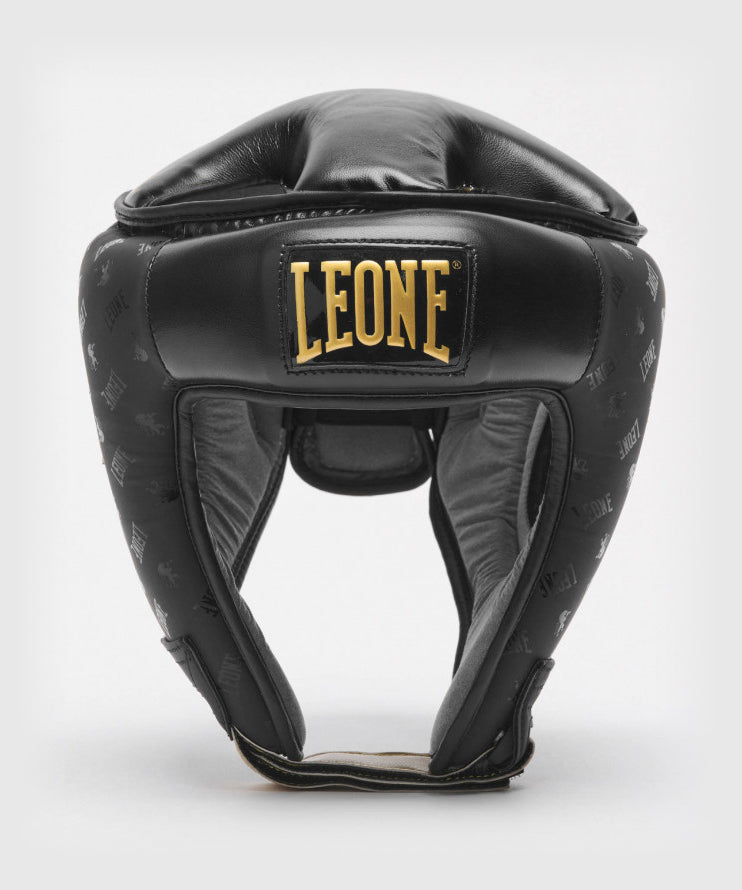 Leone DNA Casco de Boxeo - Negro