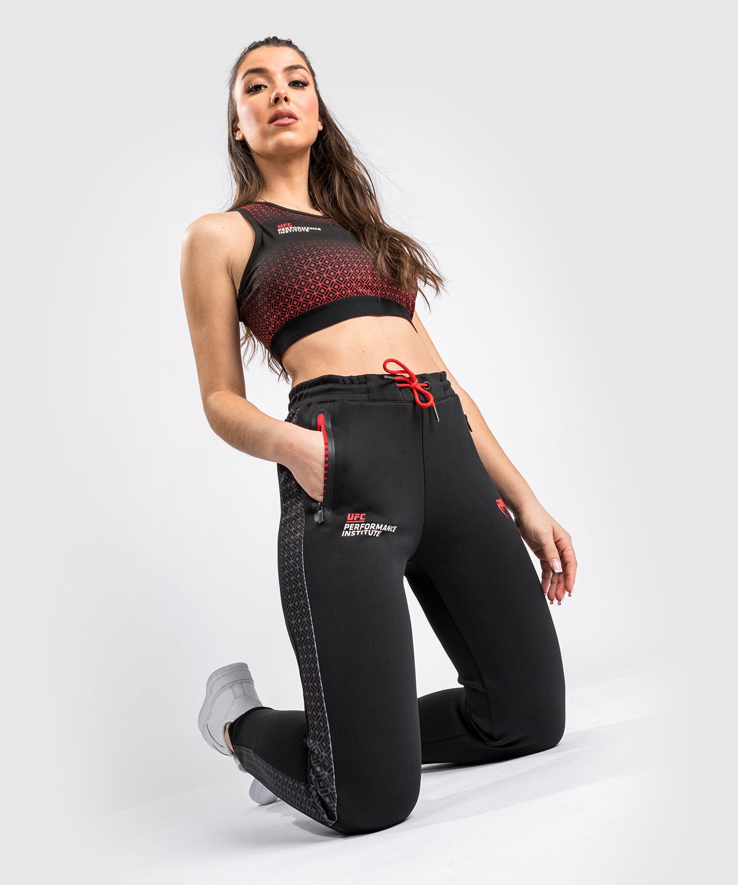 Venum Performance Institute UFC Jogginghose - Damen - Schwarz/Rot