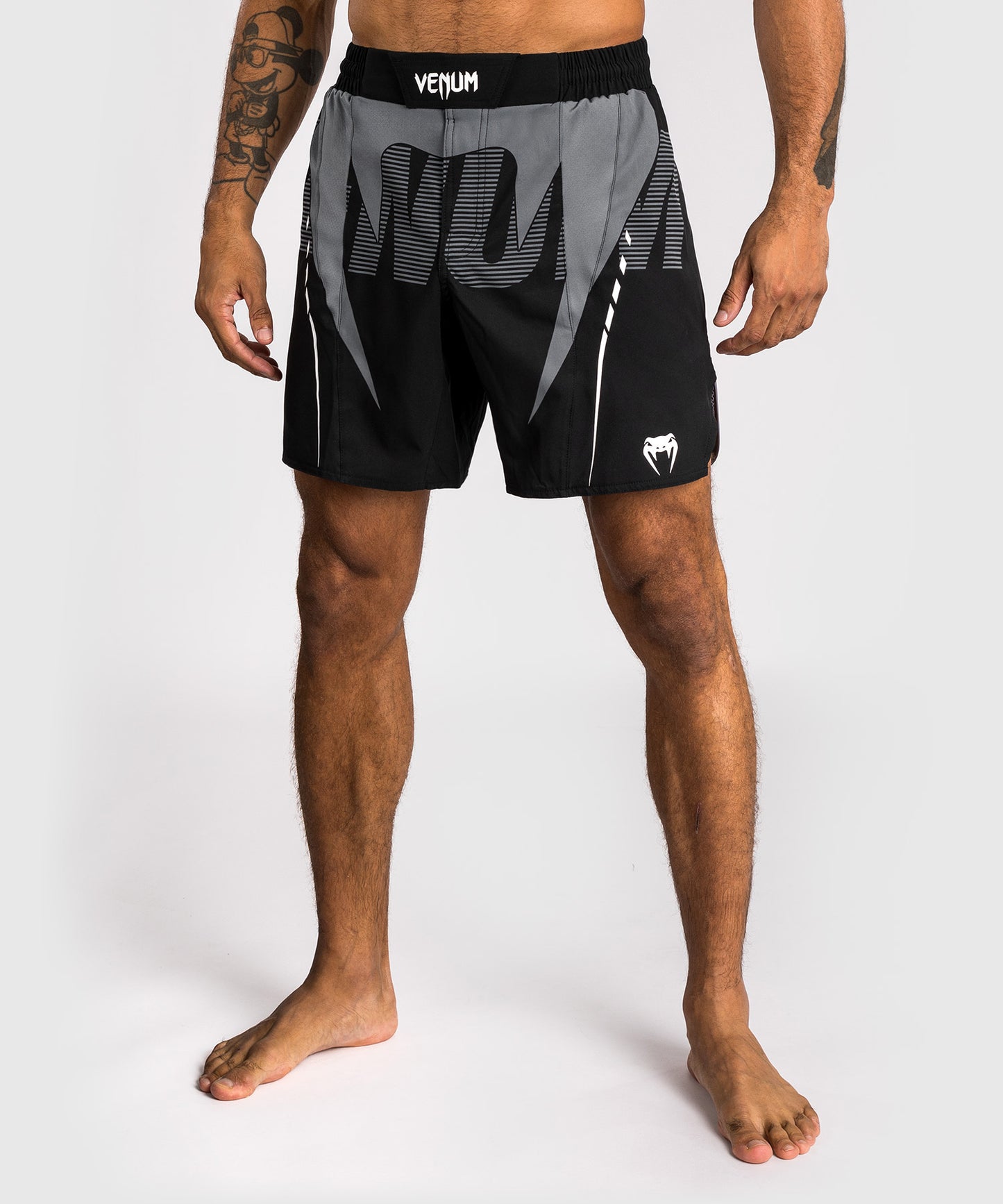 Short de Combat Venum Adrenaline – Noir/Gris Argenté