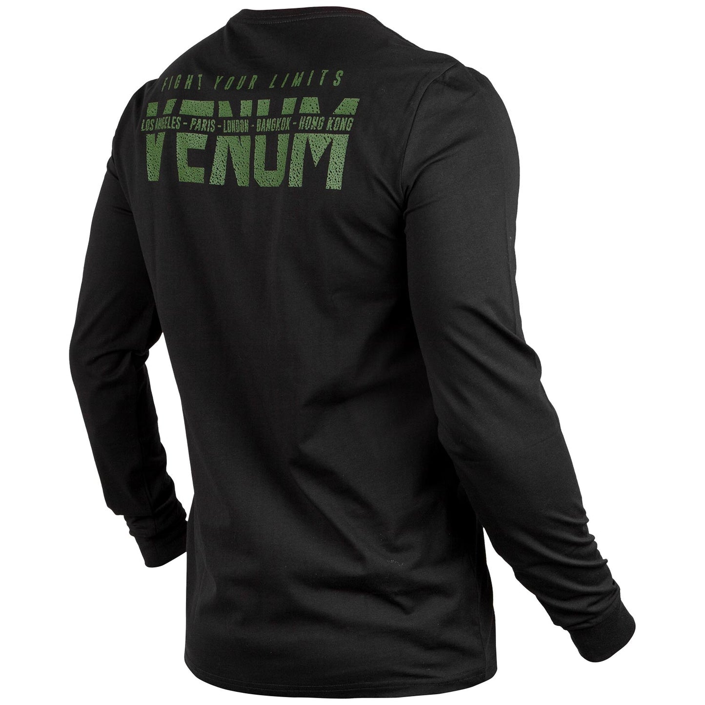Venum Langarm-T-Shirt - Schwarz/Khaki