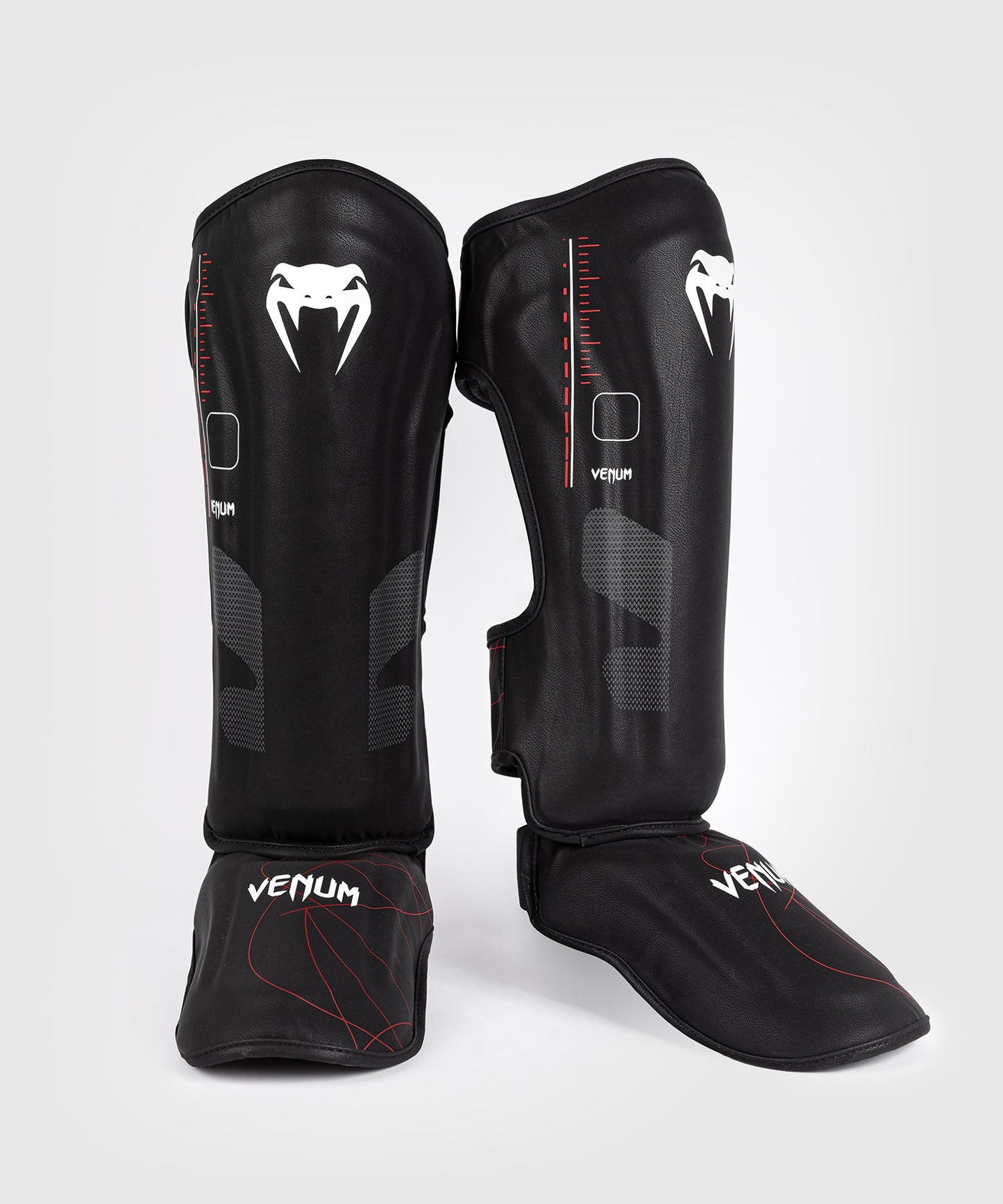 Venum Tactical XT Schienbeinschoner - Schwarz/Feuerrot