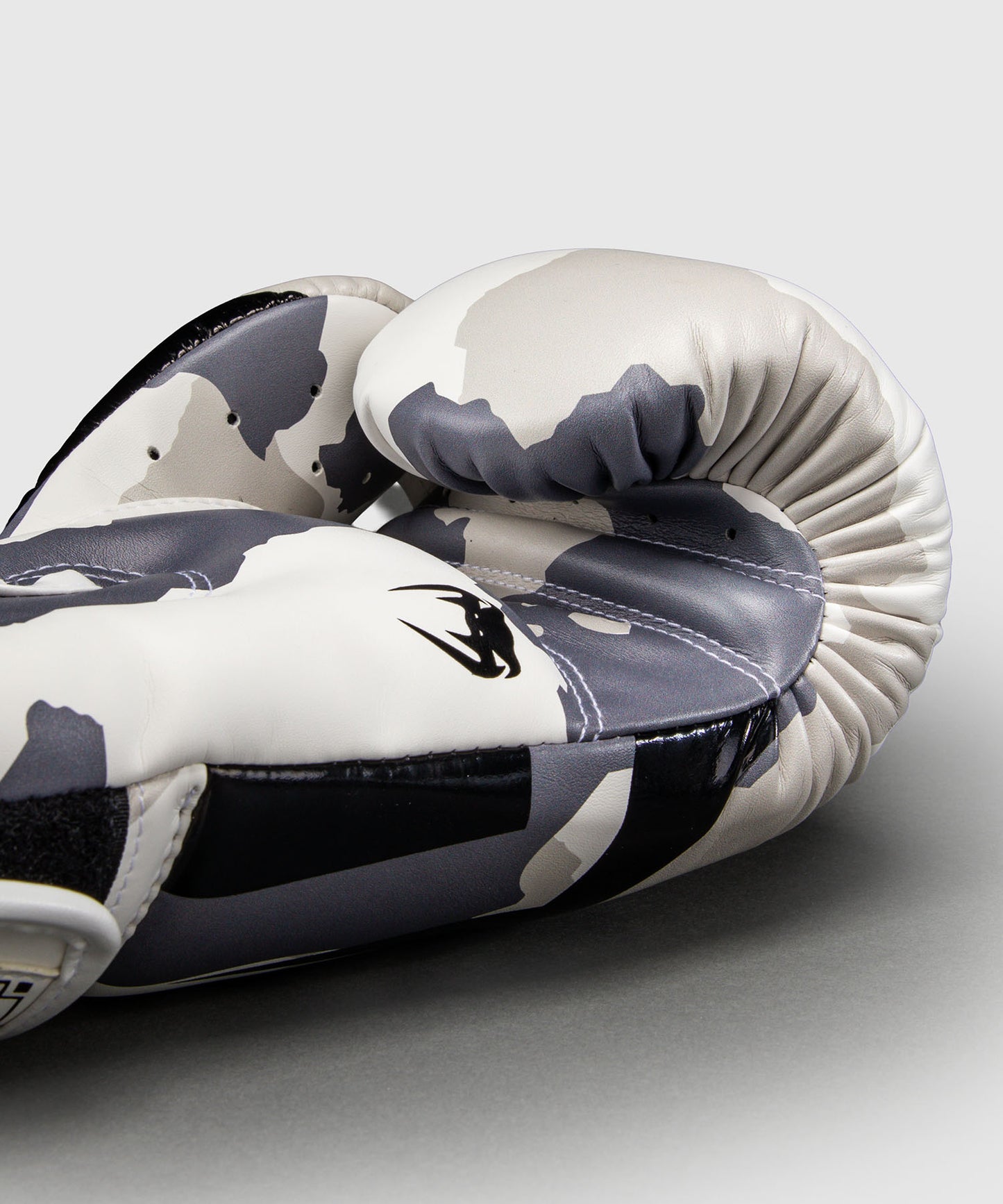 Venum Elite Camo Boxing Gloves - White/Light Grey
