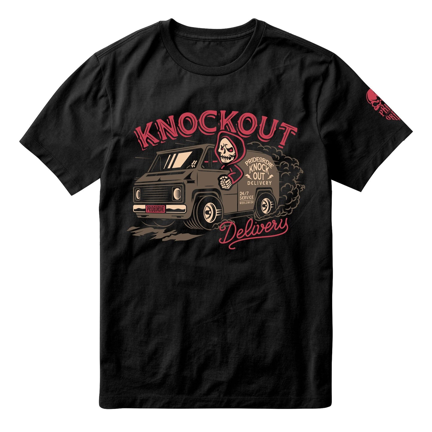 Pride Or Die Knockout Delivery Trainings-T-Shirt - Schwarz