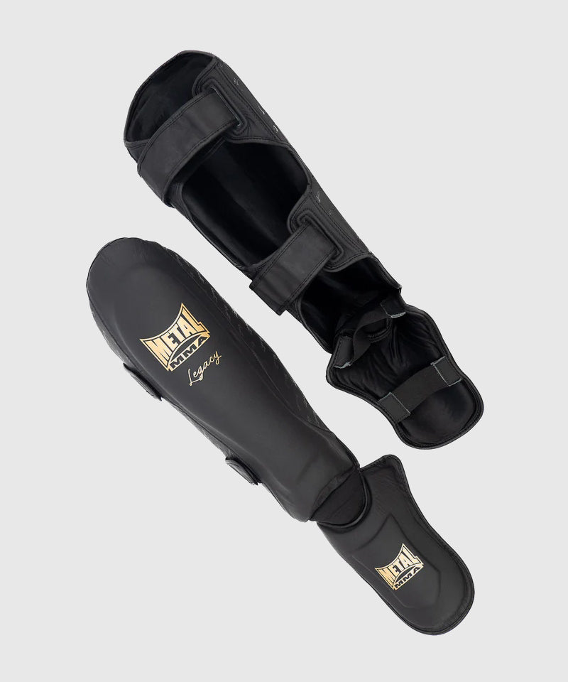 Metal Boxe Legacy Espinilleras - Negro