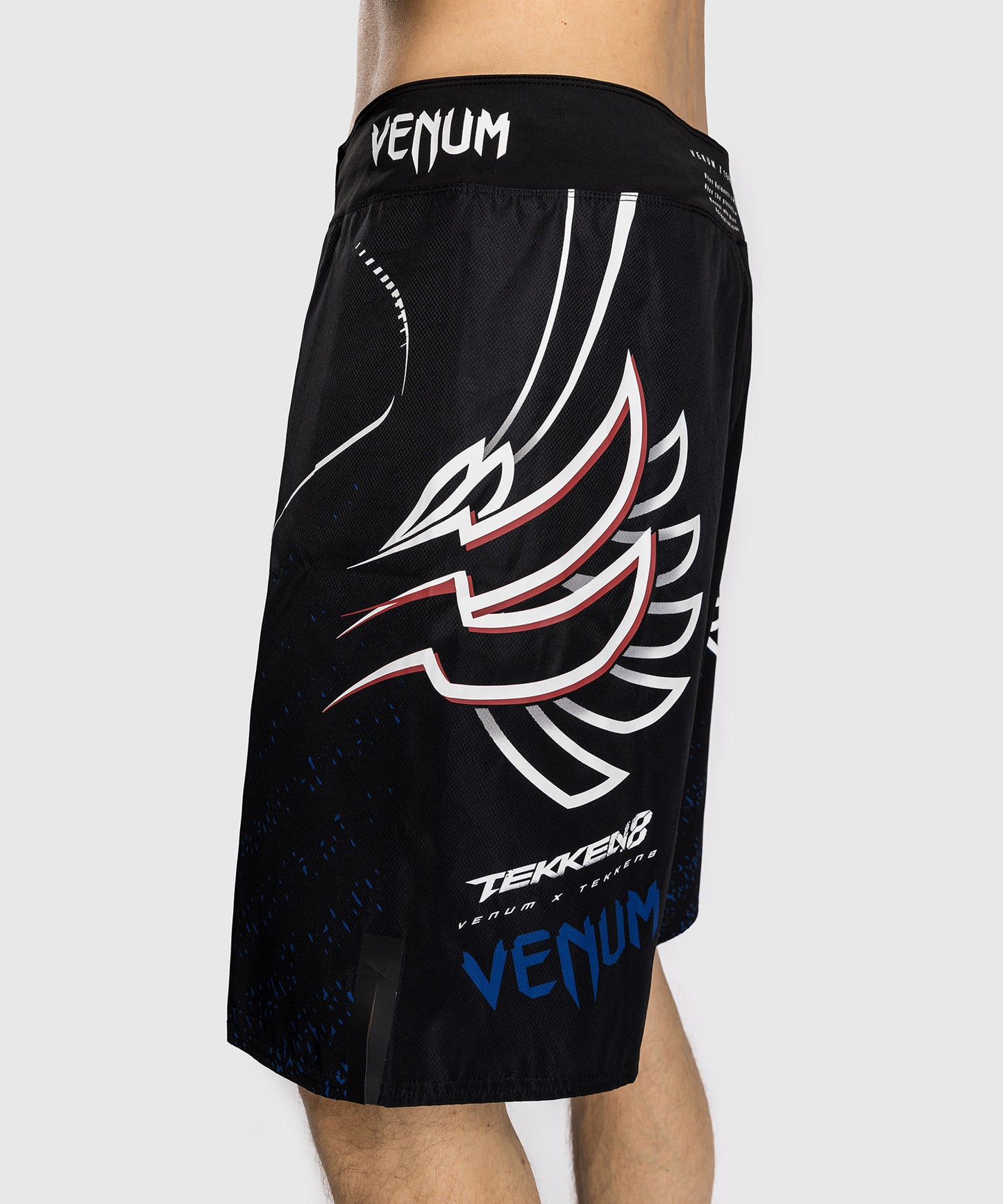 Venum x TEKKEN 8 - Jin Kazama Pantalones de Lucha - Azul/Negro/Blanco