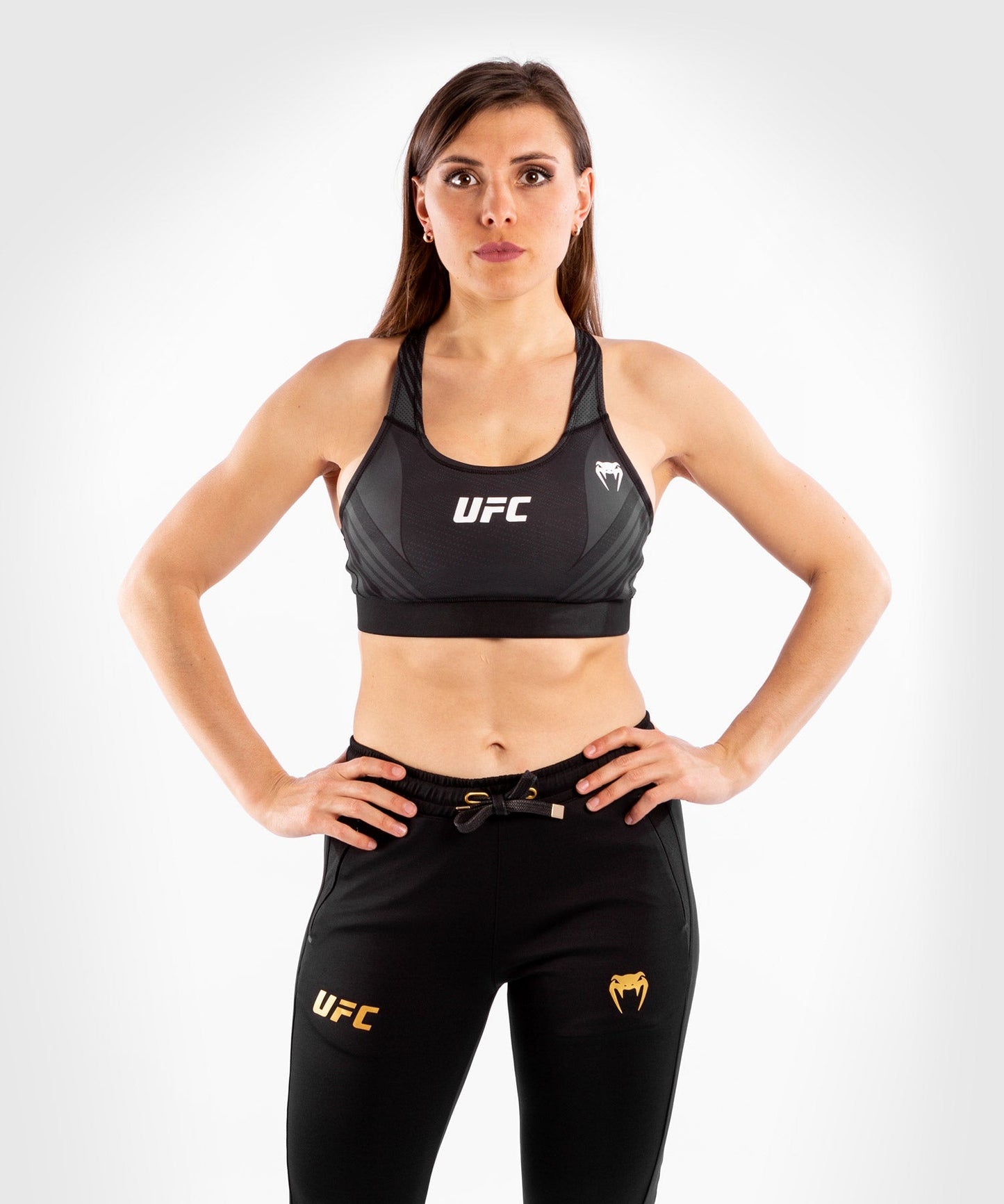 Venum Authentic Fight Night UFC Damen-BH - Schwarz