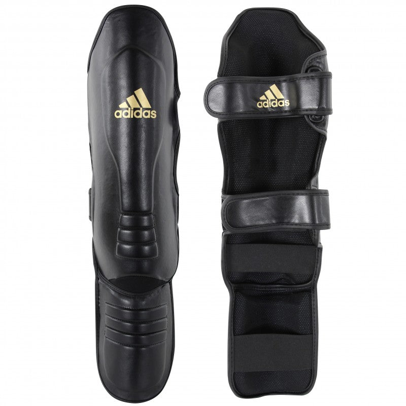 Adidas Protectores de Espinilla y Pie - Negro/Oro